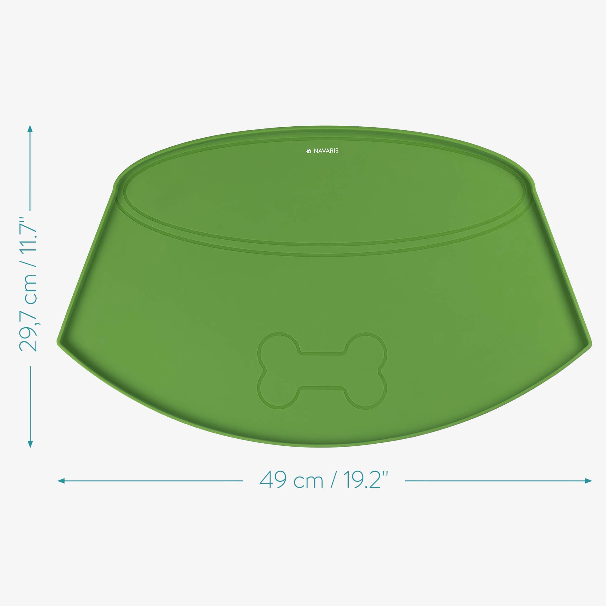 Navaris Χαλάκι Σιλικόνης για Μπολ Σκύλου - Green - 54822.07