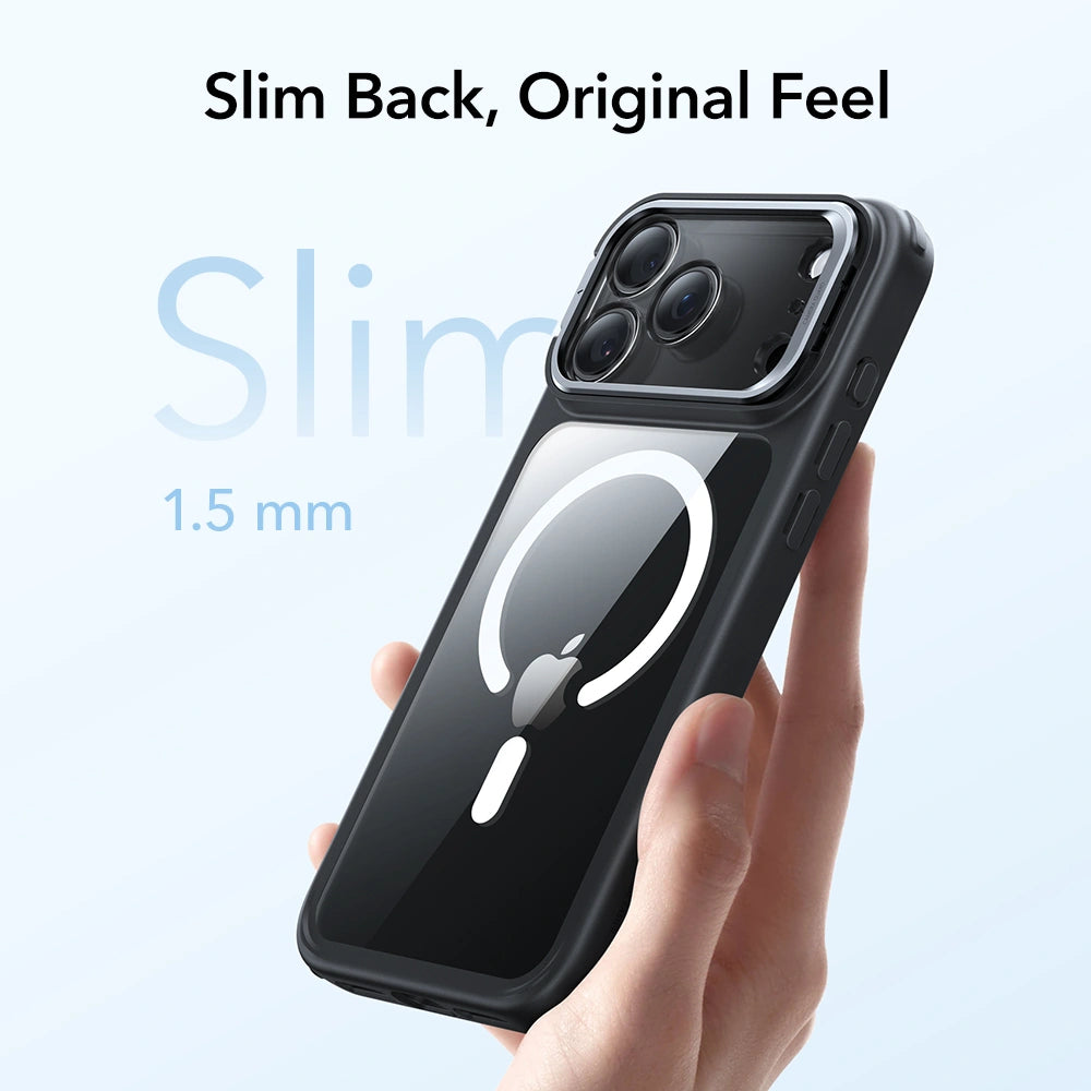 ESR iPhone 17 Pro - Classic Hybrid Kickstand MagSafe - Σκληρή Θήκη με Πλαίσιο Σιλικόνης και MagSafe - Διάφανη / Black