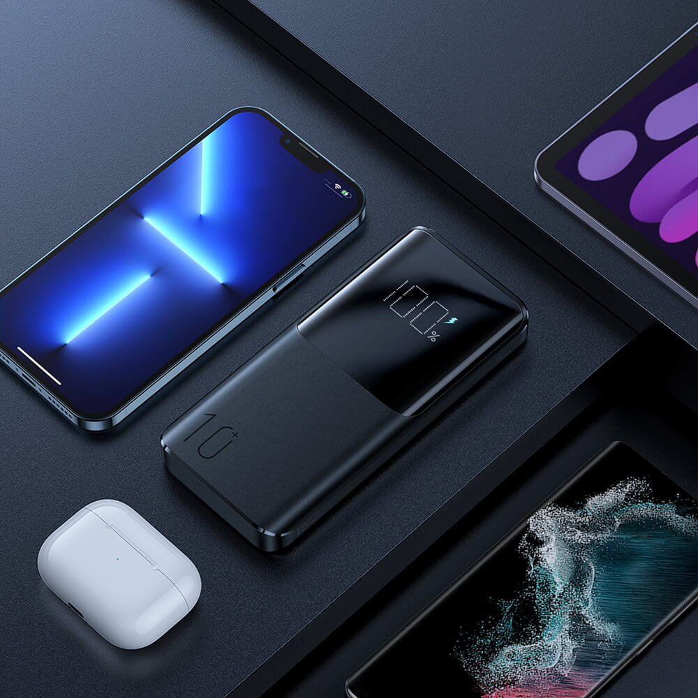 Joyroom JR-T013 15W Power Bank 10000mAh με 2 Θύρες USB και 1 Θύρα Type-C - Black