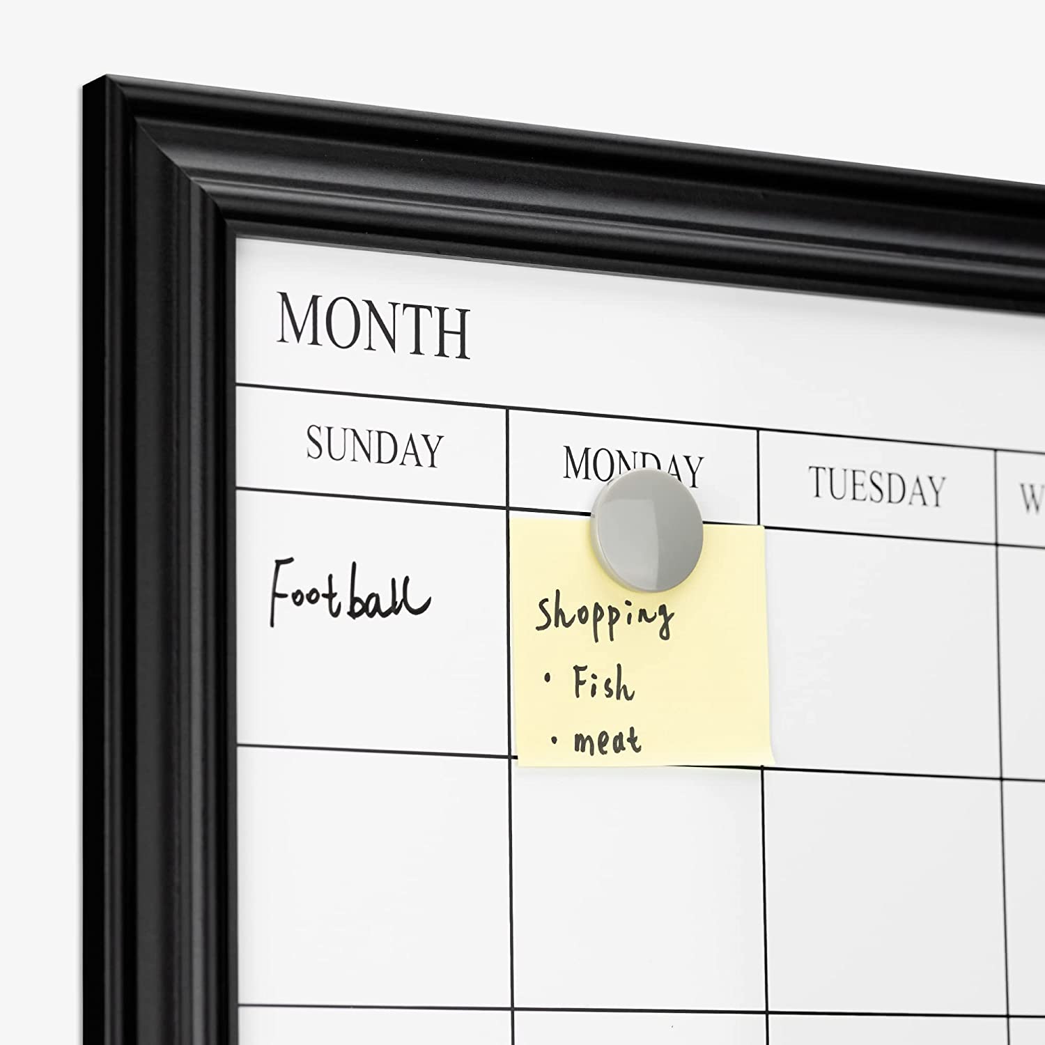 Navaris Εβδομαδιαίος Μαγνητικός Πίνακας Χρονοδιαγράμματος - 60 x 45 - White / Black - 56504.01