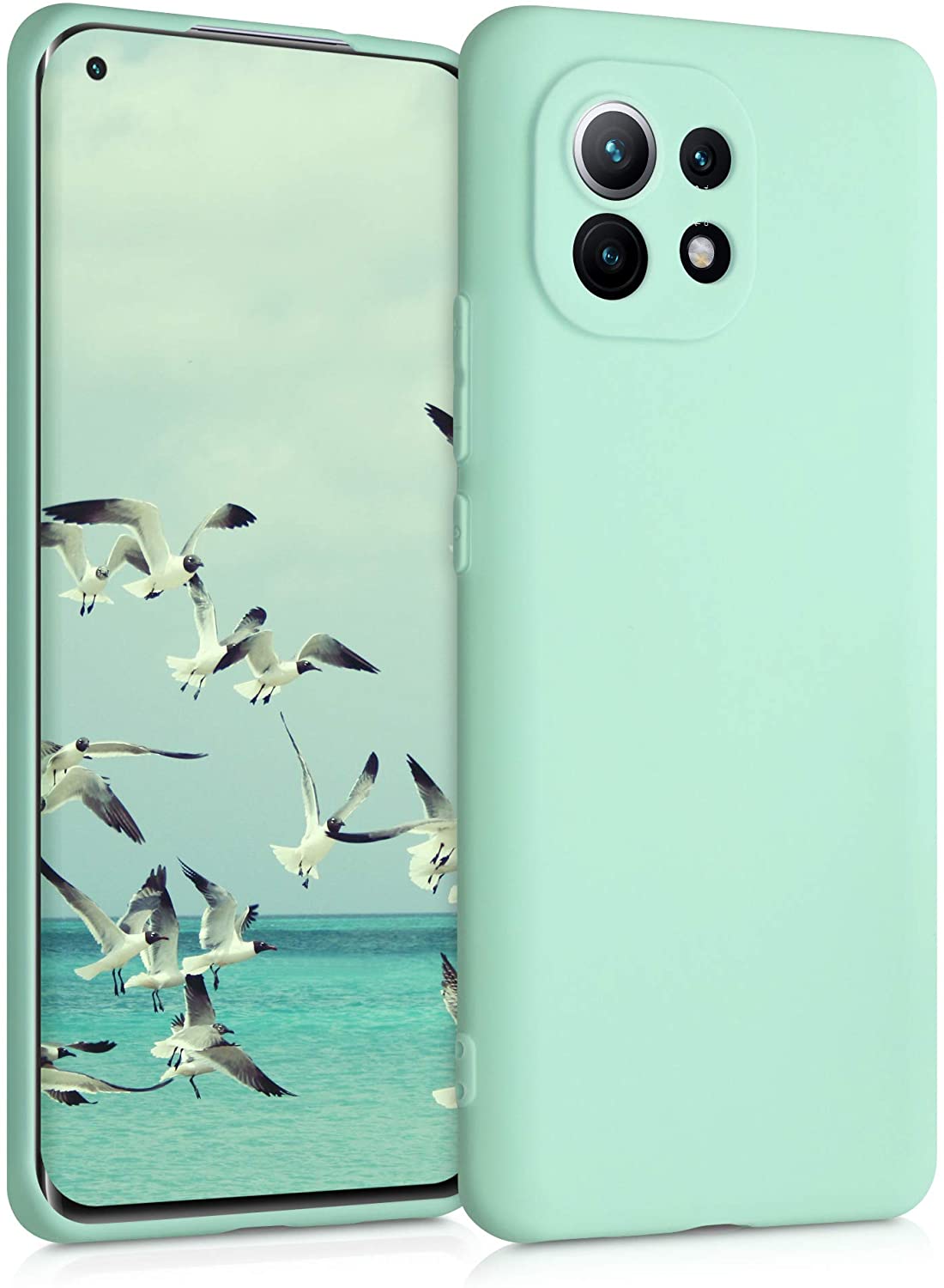 KW Xiaomi Mi 11 Θήκη Σιλικόνης TPU - Mint Green Matte - 54188.50