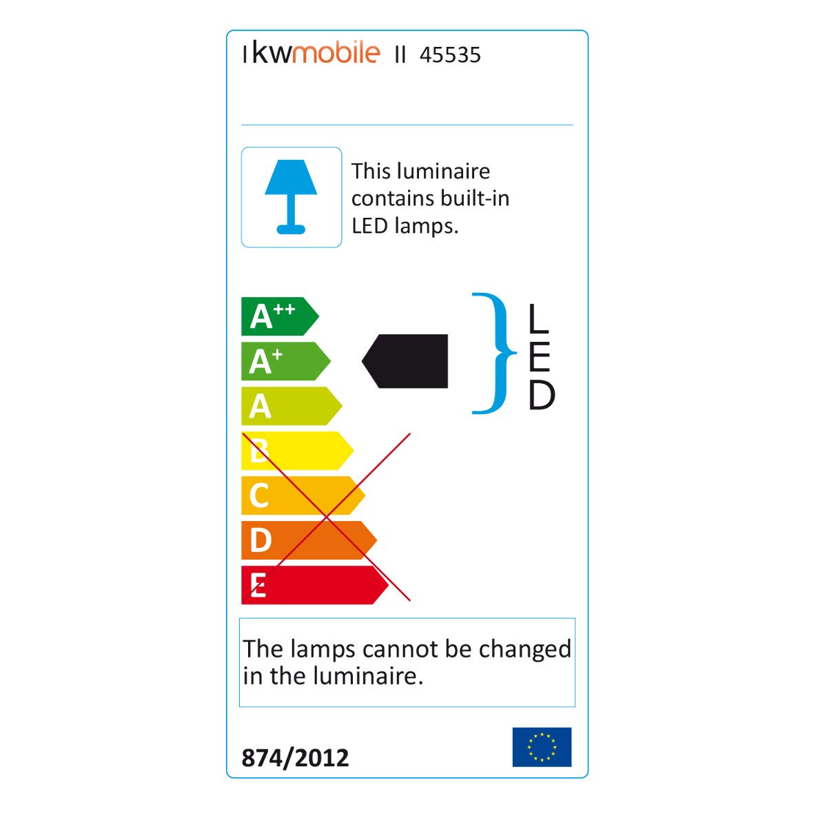 KW LED Folding Desk Lamp Επαναφορτιζόμενο Αναδιπλούμενο Μεταλλικό Φωτιστικό με καλώδιο Micro USB - Black - 45535.01