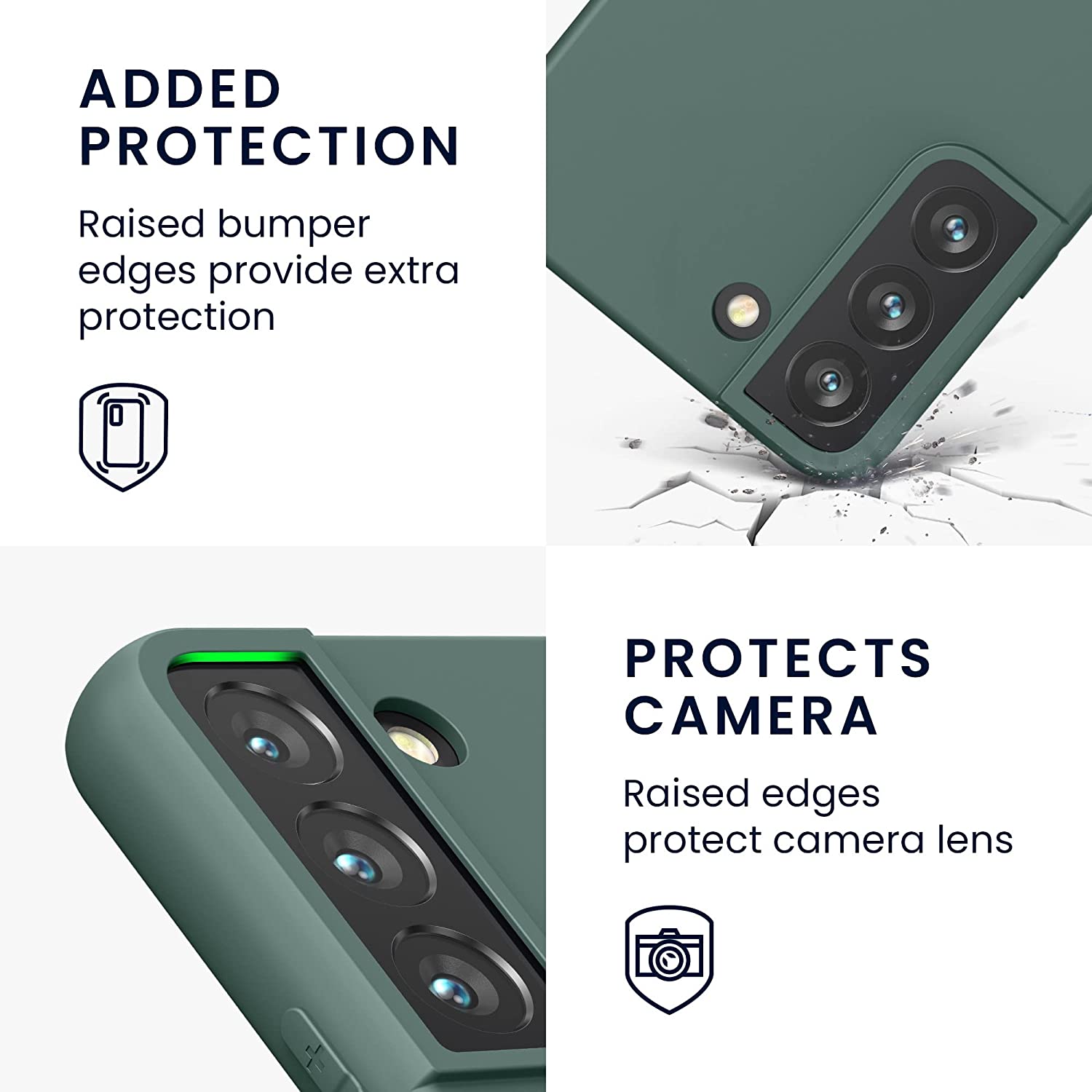 KW Samsung Galaxy S22 Θήκη Σιλικόνης TPU - Blue Green - 56758.171