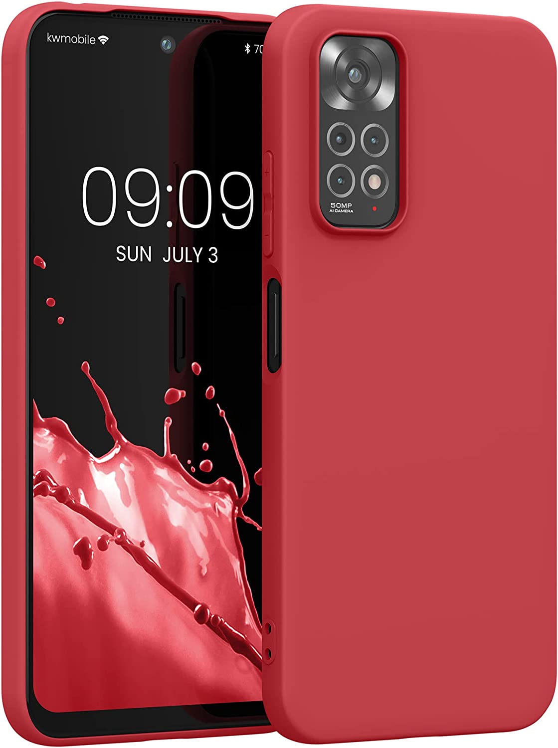 KW Xiaomi Redmi Note 11 / Redmi Note 11S Θήκη Σιλικόνης TPU - Red - 57368.09