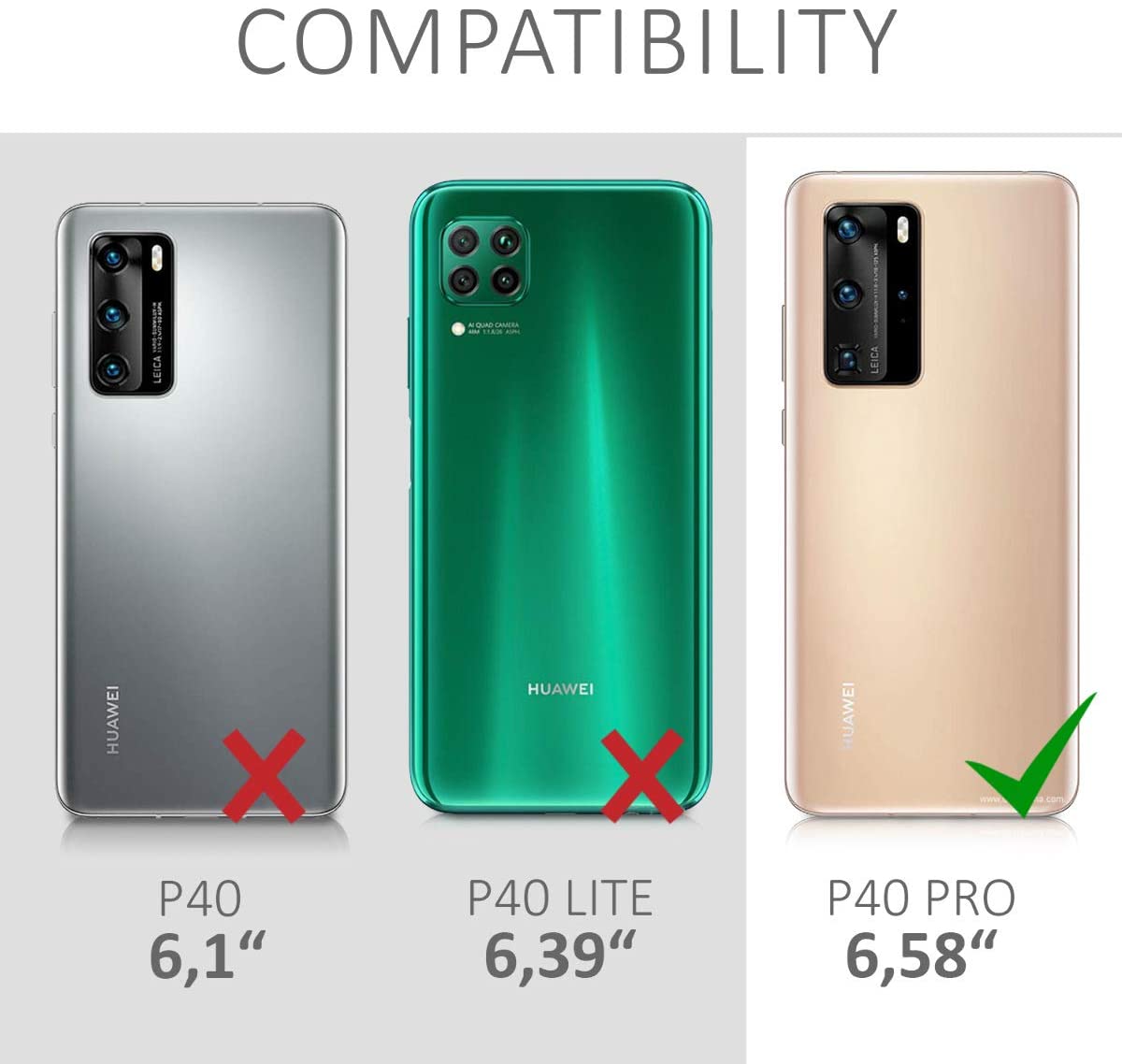 KW Huawei P40 Pro Θήκη Σιλικόνης TPU Design Two Colors - Dark Pink / Blue - Διάφανη - 51601.02