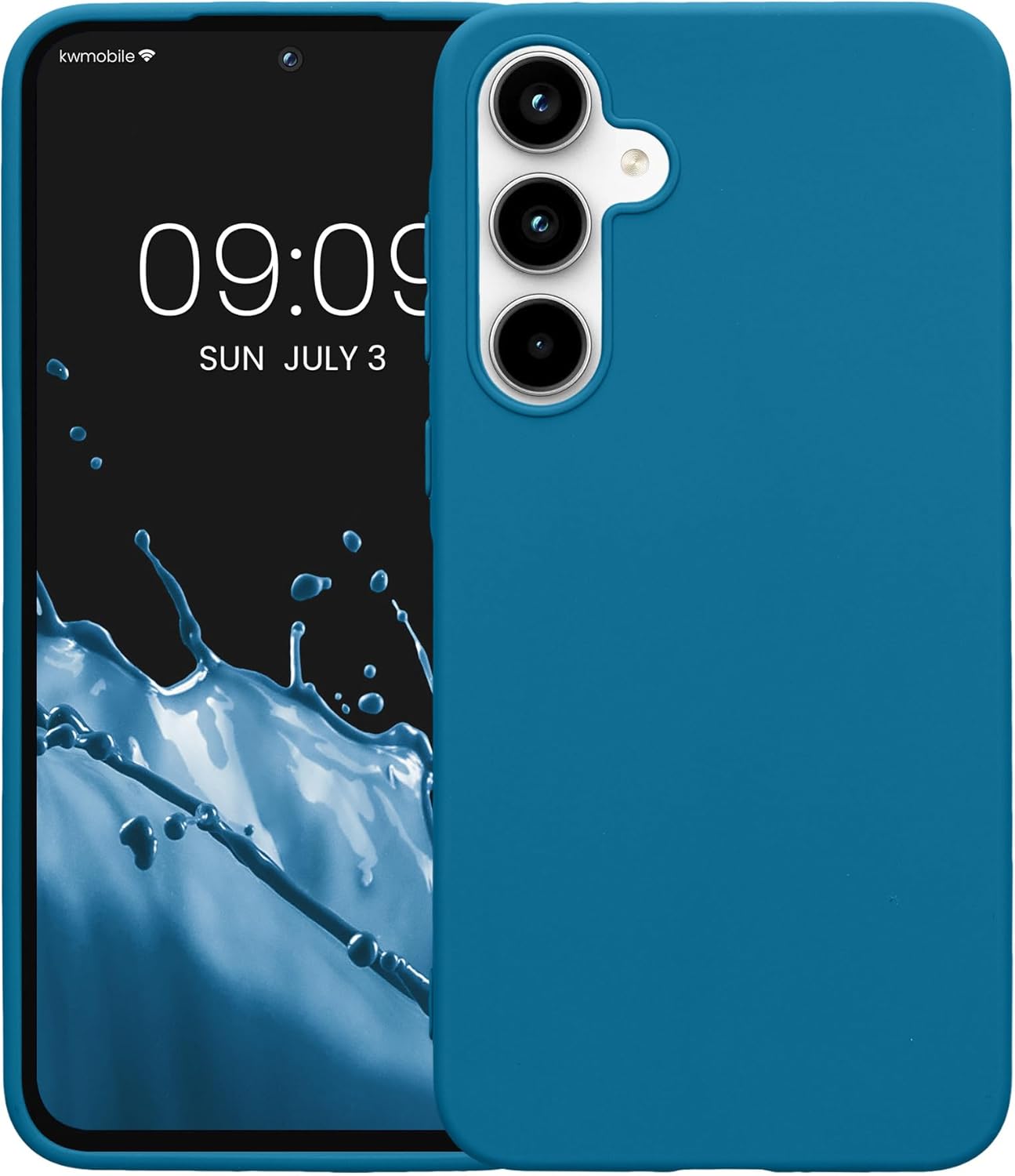 KW Samsung Galaxy A35 5G Λεπτή Θήκη Σιλικόνης TPU - Caribbean Blue