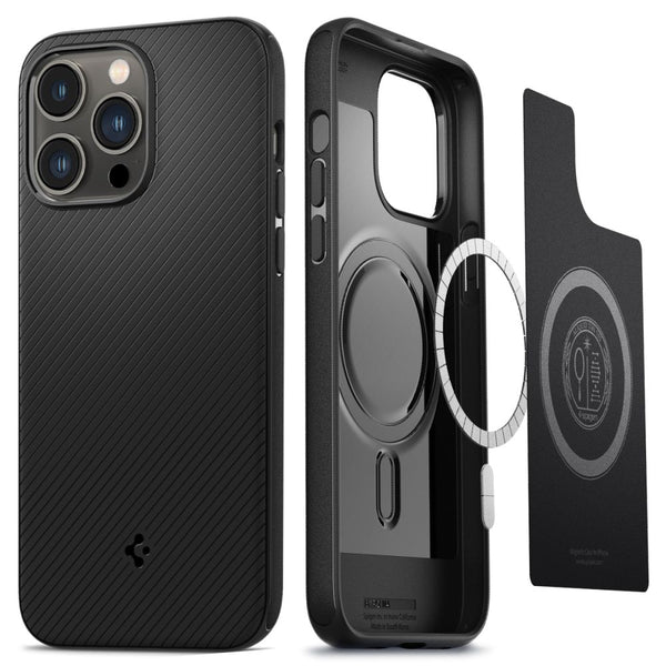 Spigen iPhone 14 Pro - Mag Armor Σκληρή Θήκη Aramid Fiber με MagSafe - Matte Black