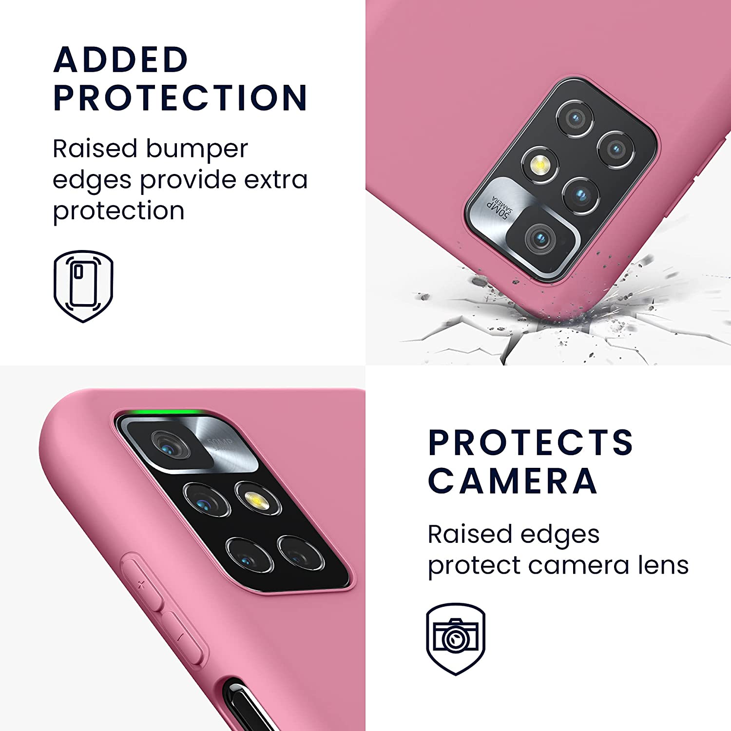 KW Xiaomi Redmi 10 Θήκη Σιλικόνης TPU - Deep Rusty Rose - 56147.167