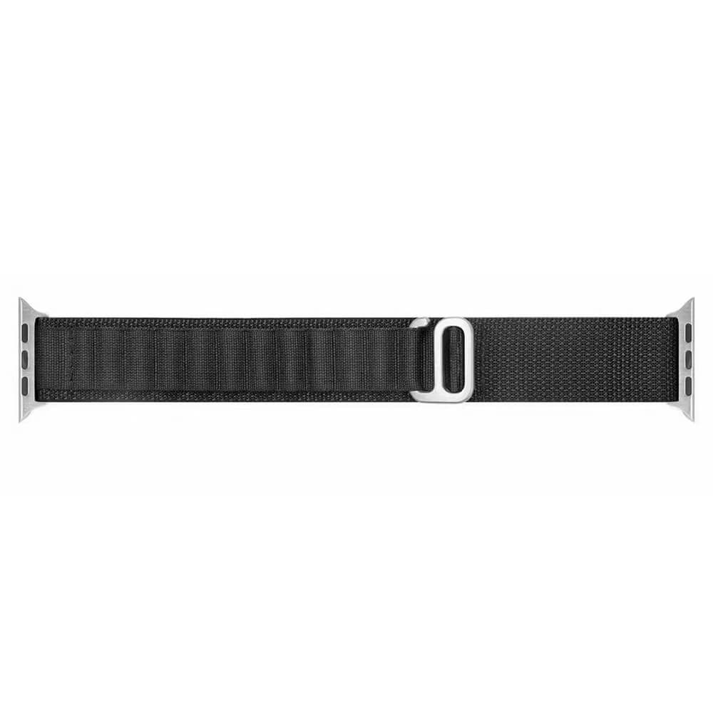Techsuit Λουράκι Apple Watch 4/5/6/7/8/9/10/11 - SE (1/2/3) - ULTRA (1/2/3) - 44/45/46/49mm Watchband W037 Nylon - Black