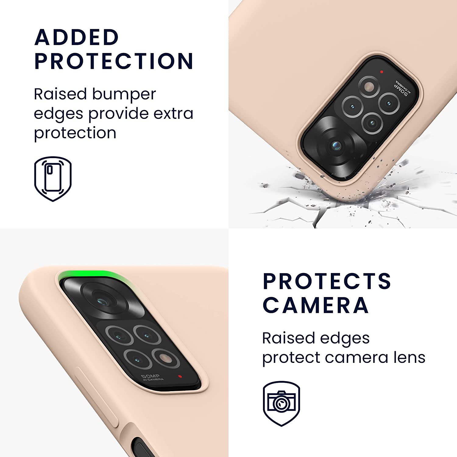 KW Xiaomi Redmi Note 11 / Redmi Note 11S Θήκη Σιλικόνης Rubberized TPU - Coconut Swirl - 57372.225