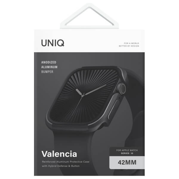 Uniq Θήκη Apple Watch 10/11 - 42mm Valencia Hybrid - Midnight Black