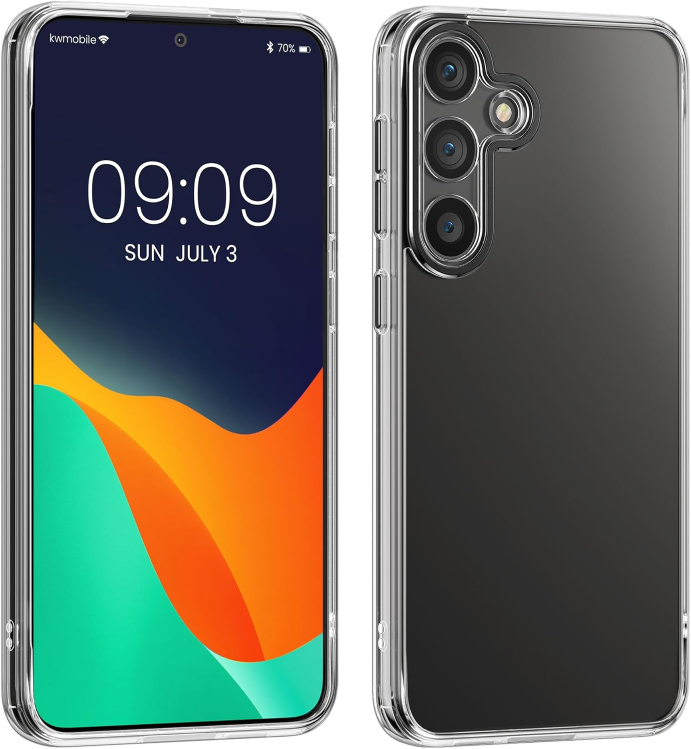 KW Samsung Galaxy S24+ Θήκη Σιλικόνης TPU με Προστασία Κάμερας - Διάφανη