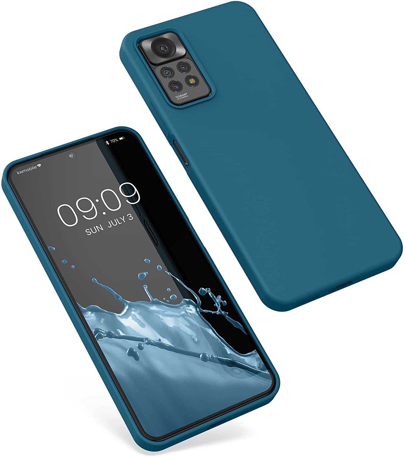 KW Xiaomi Redmi Note 11 Pro / Note 11 Pro 5G Θήκη Σιλικόνης Rubberized TPU - Matte Petrol - 57373.57