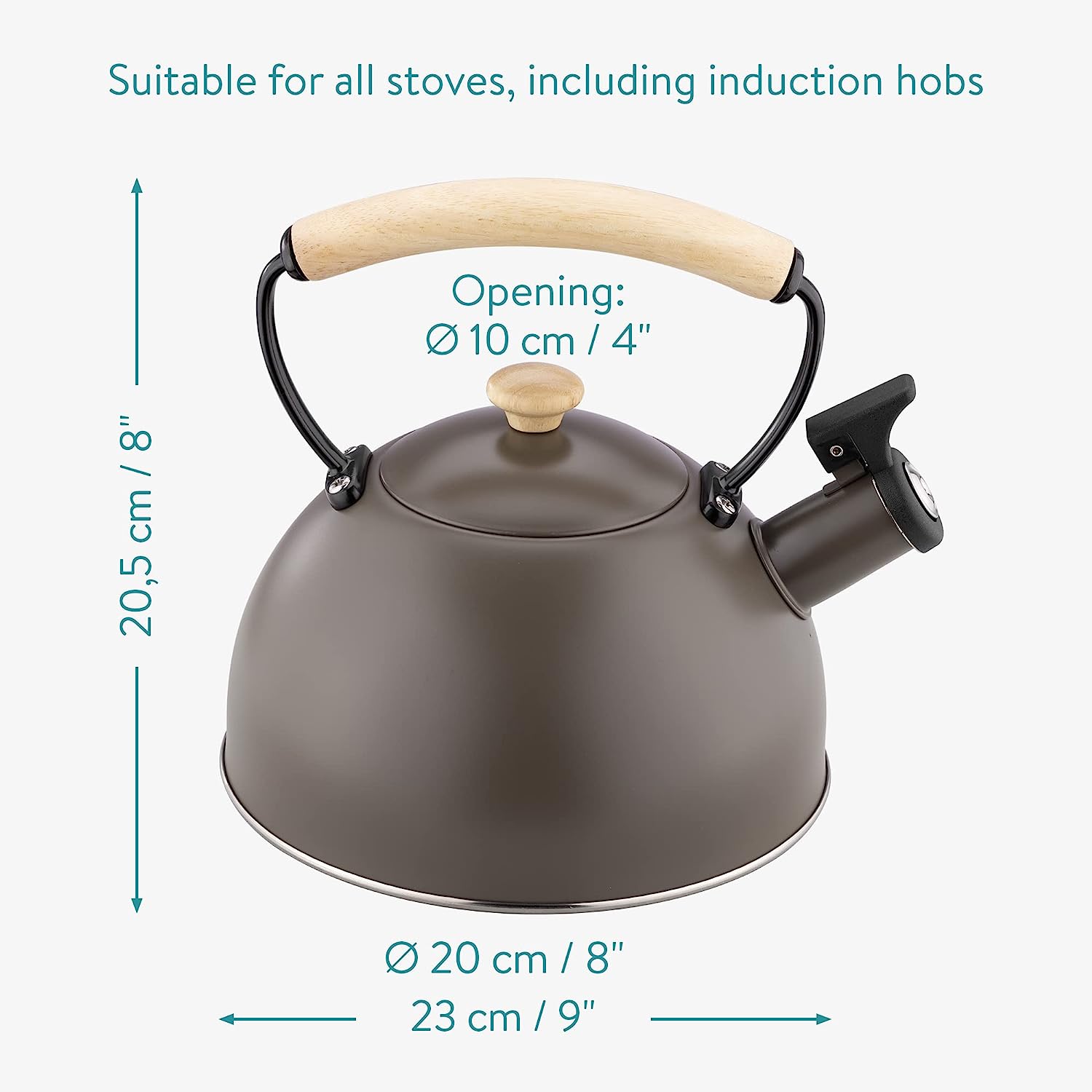 Navaris Βραστήρας από Ανοξείδωτο Ατσάλι - 2.3 L - Bronze - 54009.03