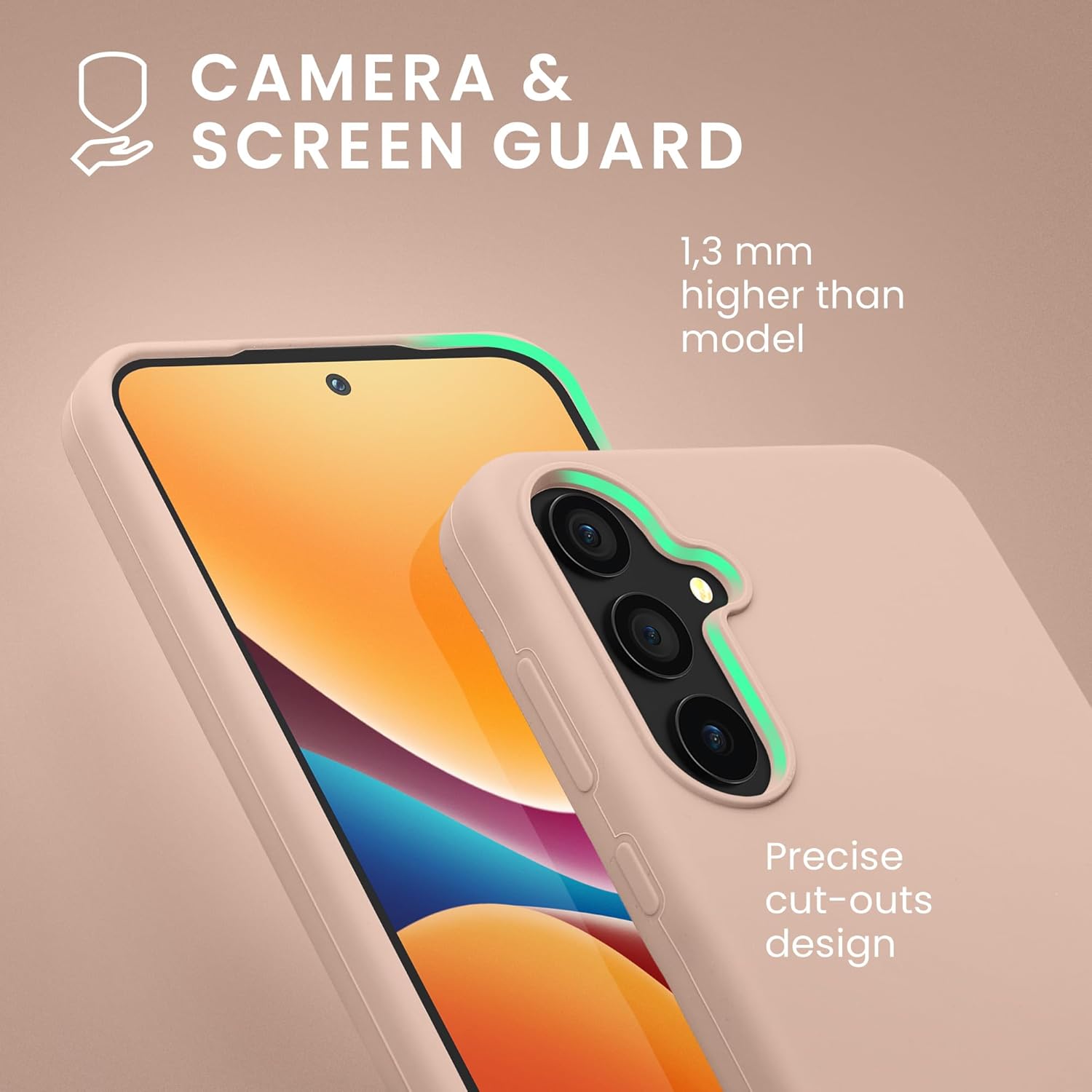 KW Samsung Galaxy A55 5G Θήκη Σιλικόνης Rubberized TPU - Coconut Swirl