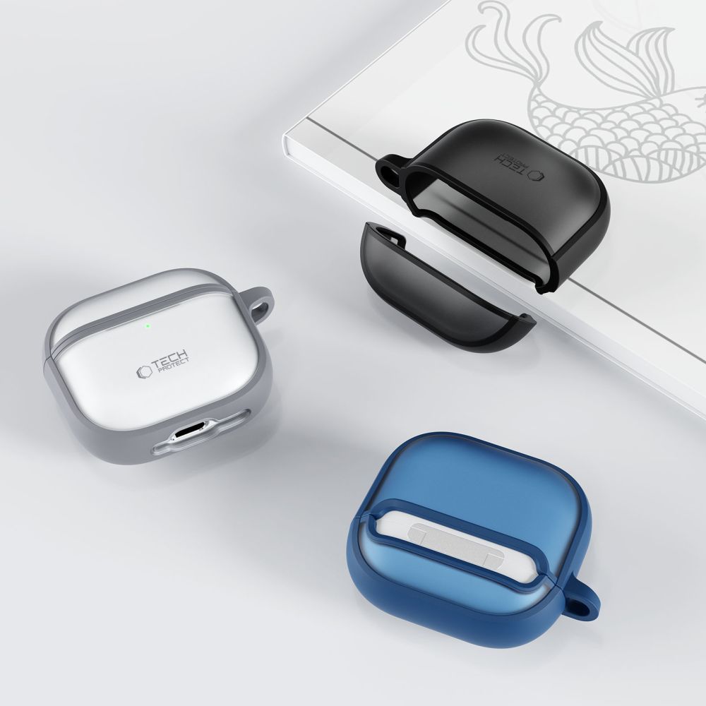 Tech-Protect AirPods 4 - Θήκη από Σκληρό Πλαστικό και Σιλικόνη - MagMat - Black