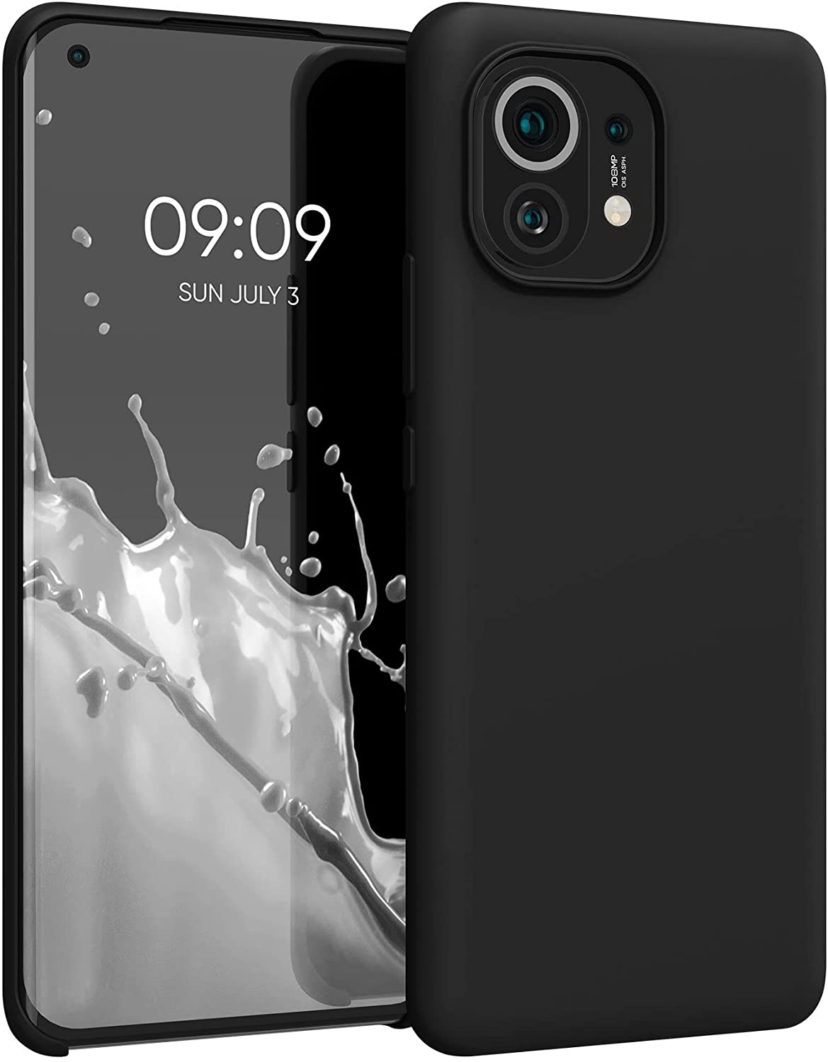KW Xiaomi Mi 11 Θήκη Σιλικόνης Rubber TPU - Black - 54379.01