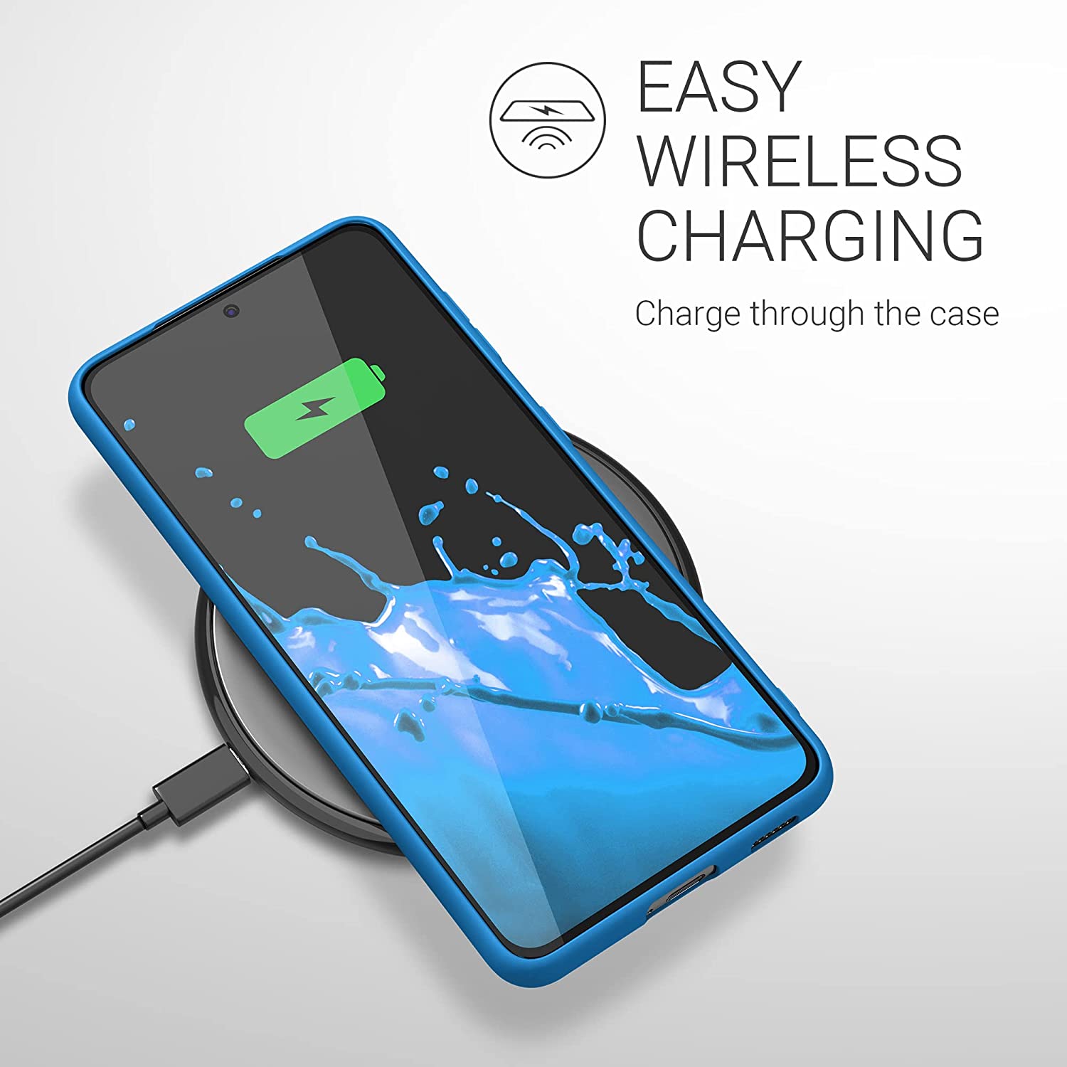 KW Samsung Galaxy S21 Θήκη Σιλικόνης TPU - Blue Temptation - 54055.157