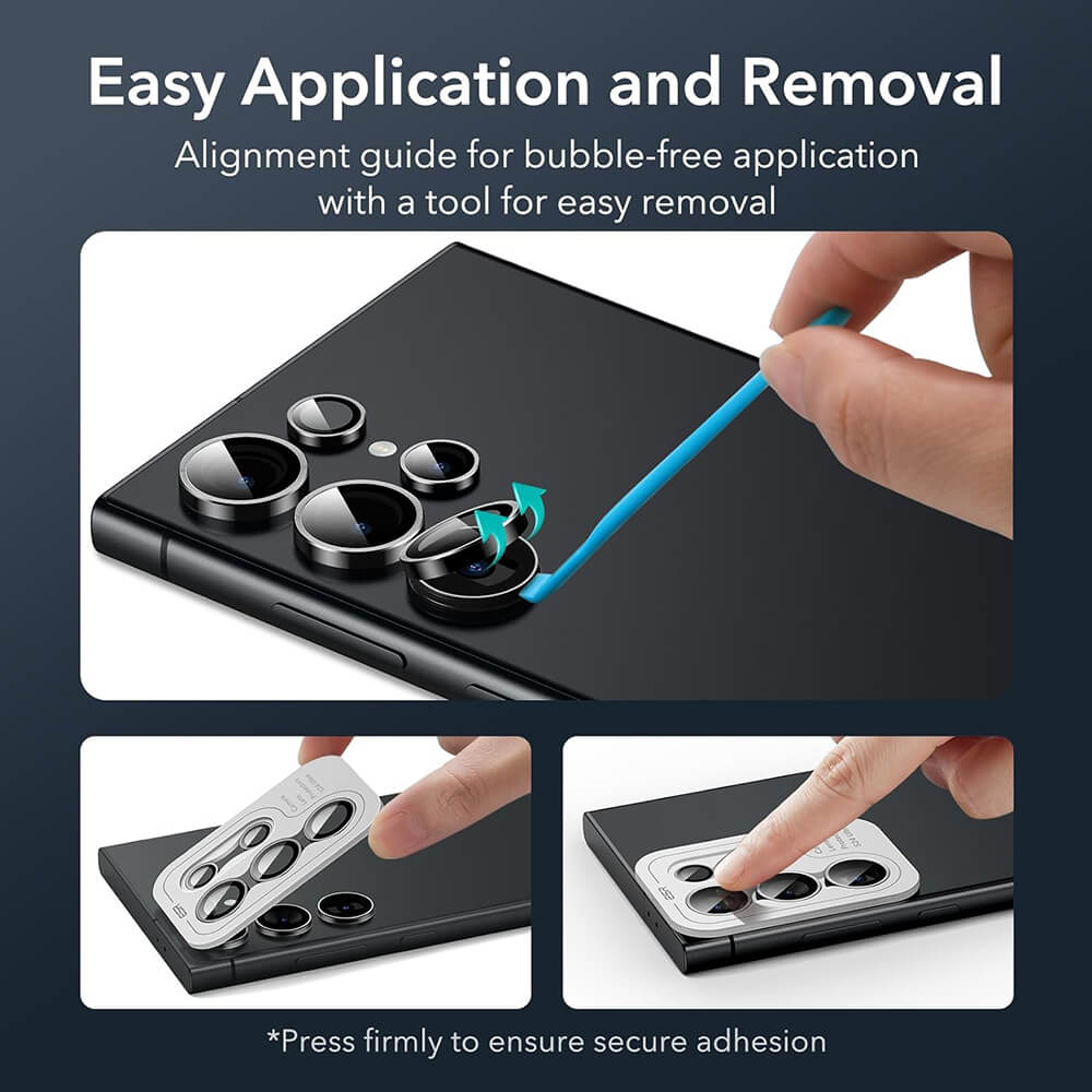 ESR Samsung Galaxy S24 Ultra Camera Lens Αντιχαρακτικό Γυαλί για την Κάμερα - 2 Τεμάχια - Black