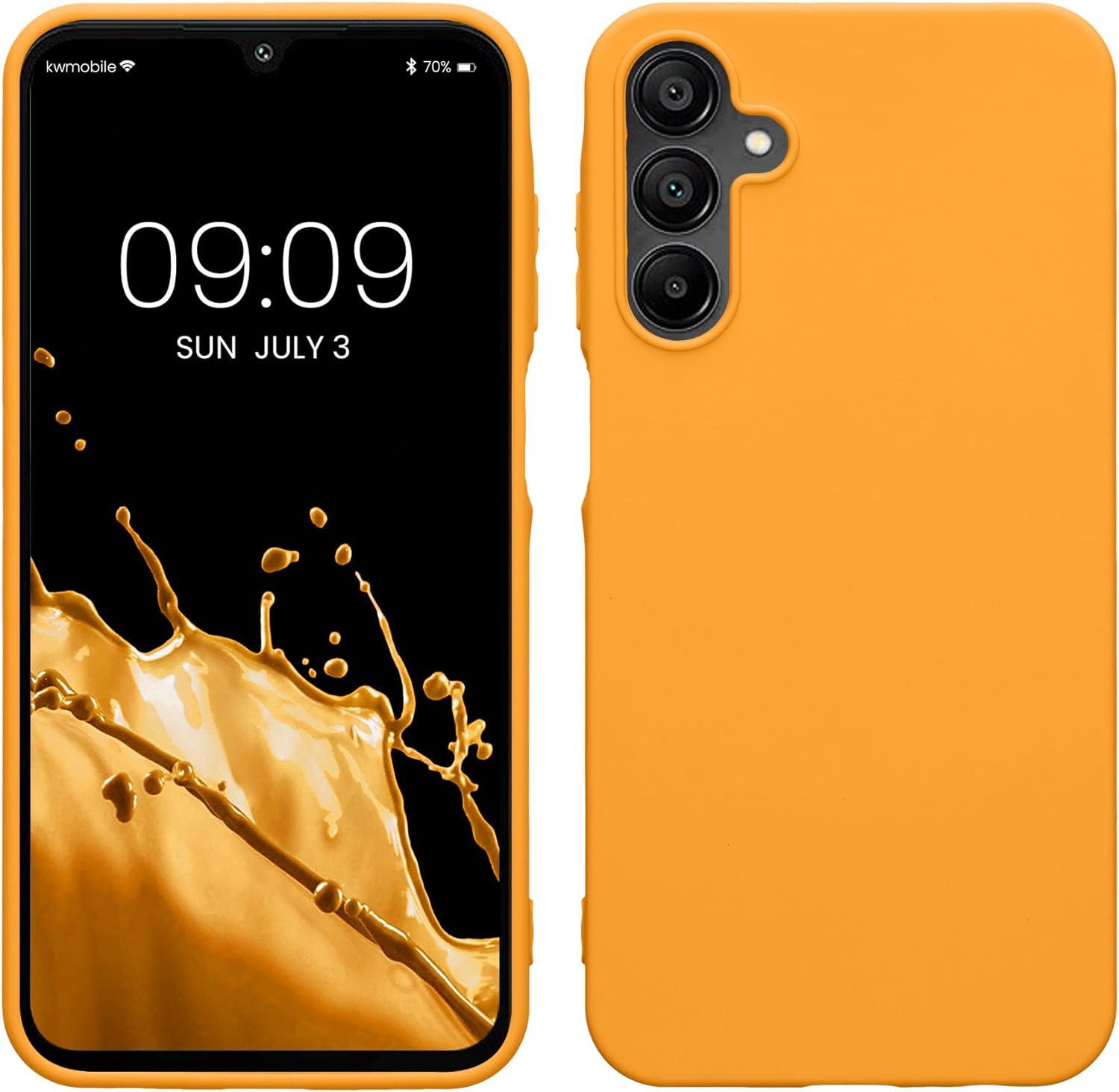 KW Samsung Galaxy A15 4G / A15 5G Θήκη Σιλικόνης TPU - Fruity Orange - KWM000021MH006C