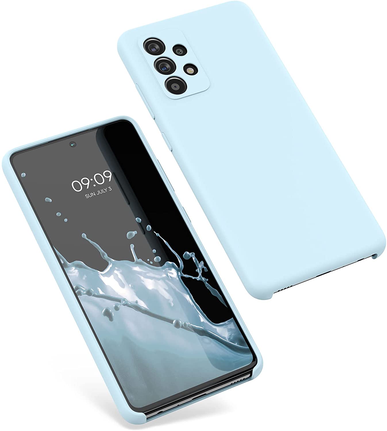 KW Samsung Galaxy A52 / A52 5G / A52s 5G Θήκη Σιλικόνης Rubber TPU - Pastel Blue - 54347.177