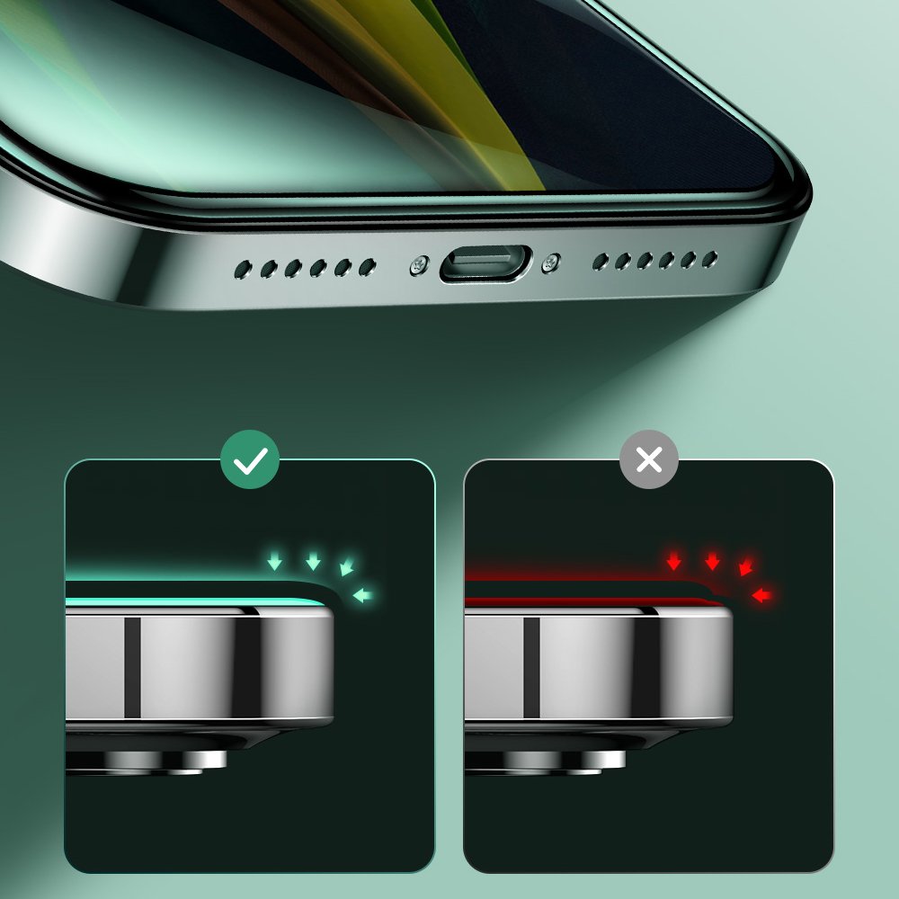 Joyroom iPhone 12 Pro Max Knight Series Anti-Blue Light 2.5D 9H Full Screen Tempered Glass Αντιχαρακτικό Γυαλί Οθόνης - Black - JR-PF600