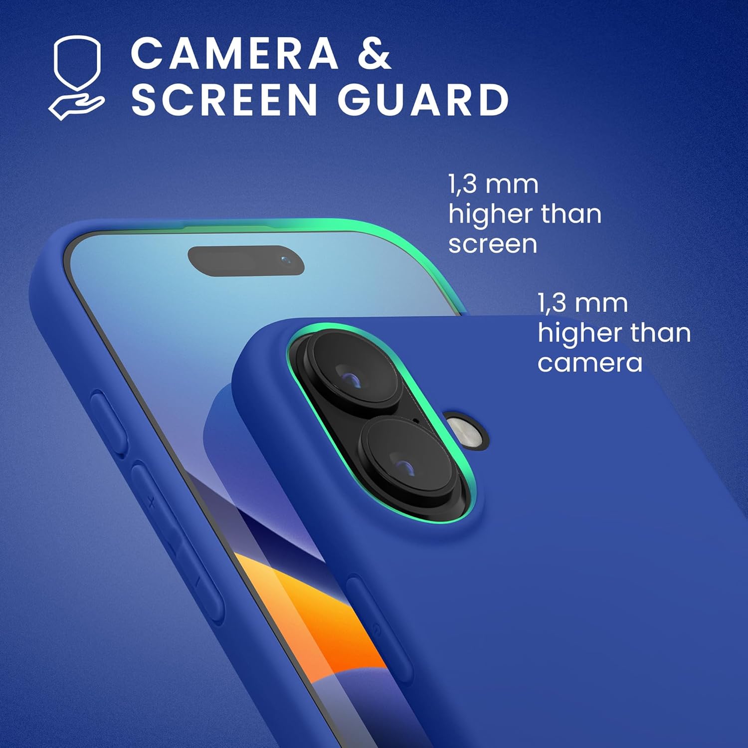 KW iPhone 16 Λεπτή Θήκη Σιλικόνης TPU - Baltic Blue