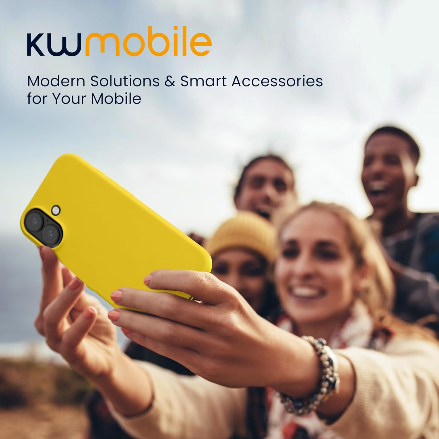 KW iPhone 16 Λεπτή Θήκη Σιλικόνης TPU - Bright Yellow