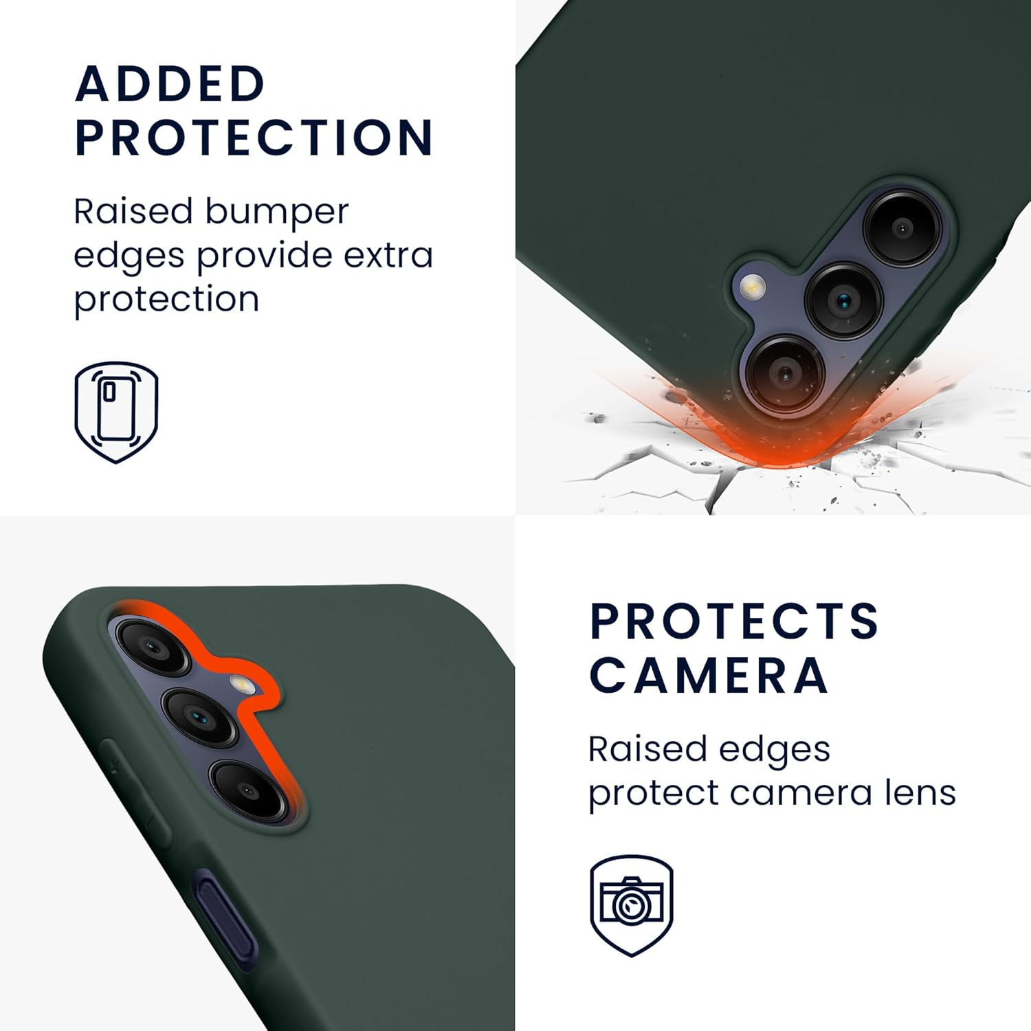 KW Samsung Galaxy A15 4G / A15 5G Θήκη Σιλικόνης TPU - Moss Green