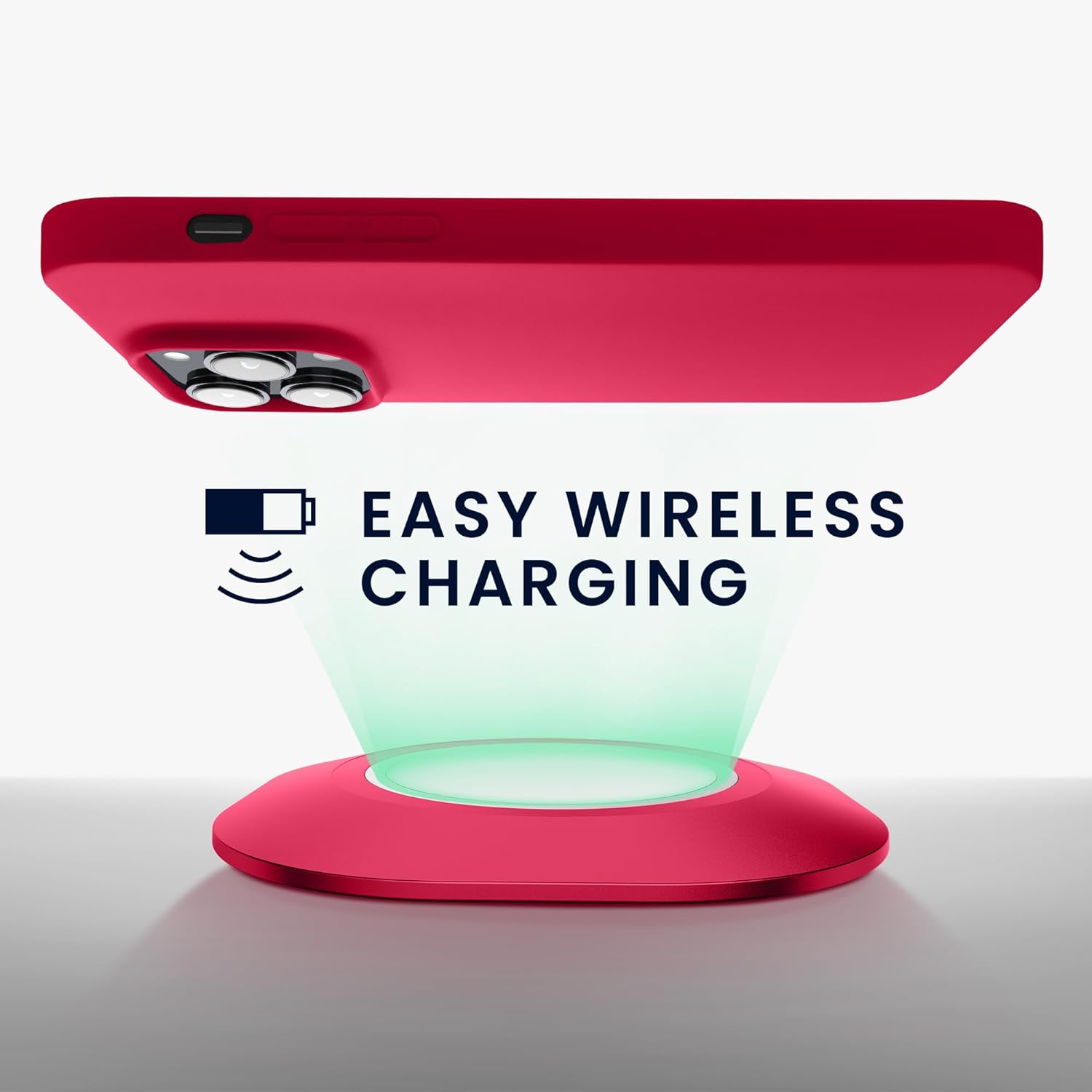 KW iPhone 15 Pro Λεπτή Θήκη Σιλικόνης TPU - Neon Pink - 61959.77