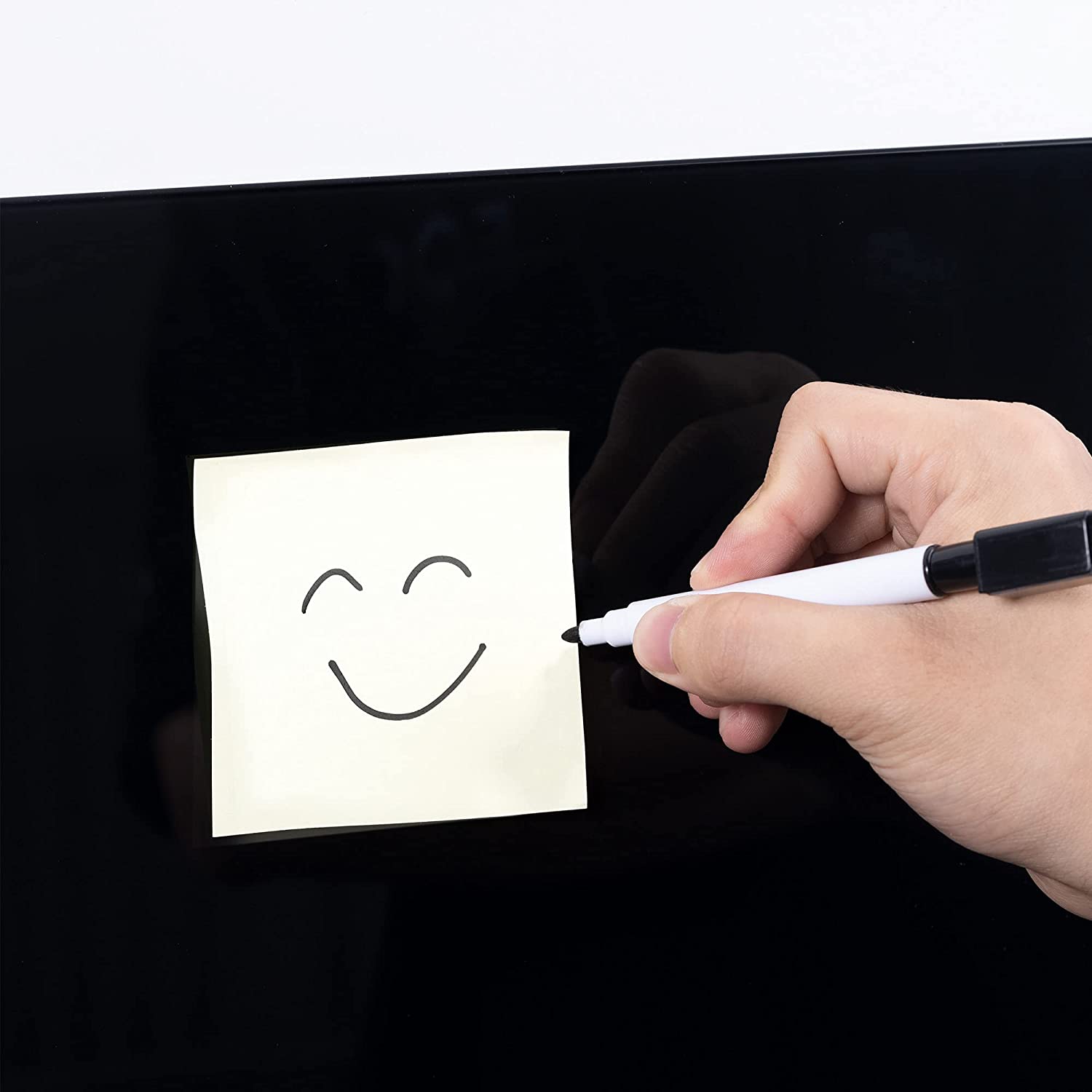 Navaris Μαγνητικός Γυάλινος Πίνακας - 80 x 30cm - Black - 53031.03