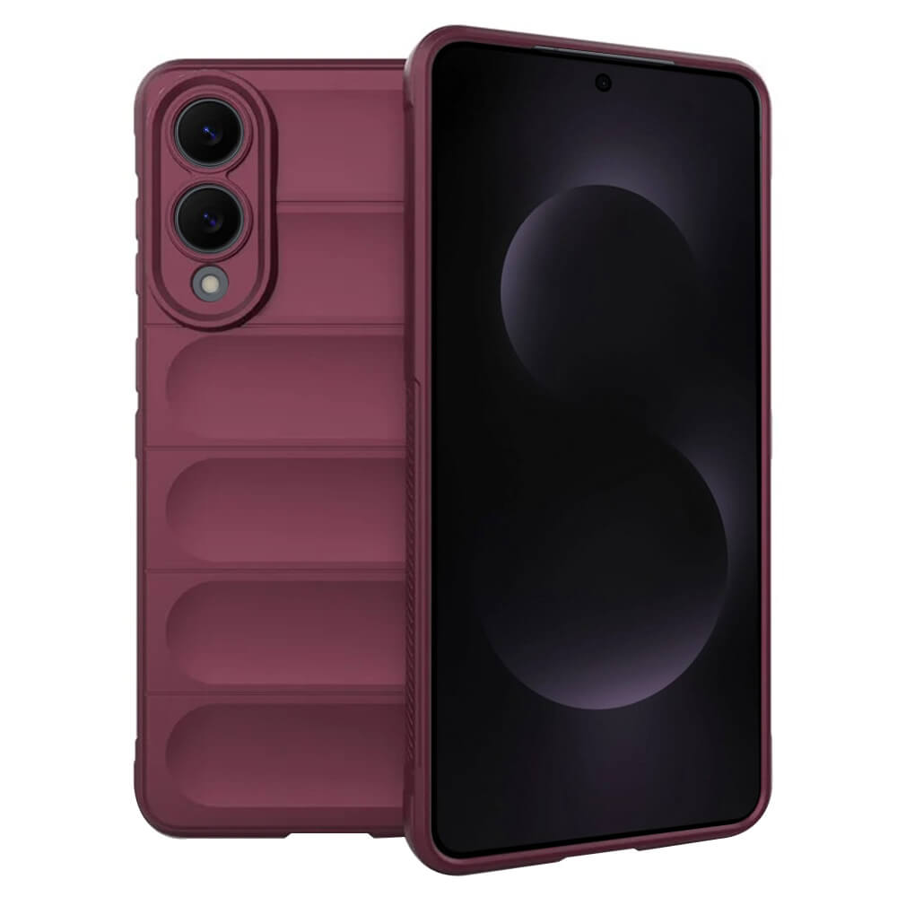 Techsuit Samsung Galaxy S25 Edge Magic Shield Θήκη Σιλικόνης TPU - Bordeaux