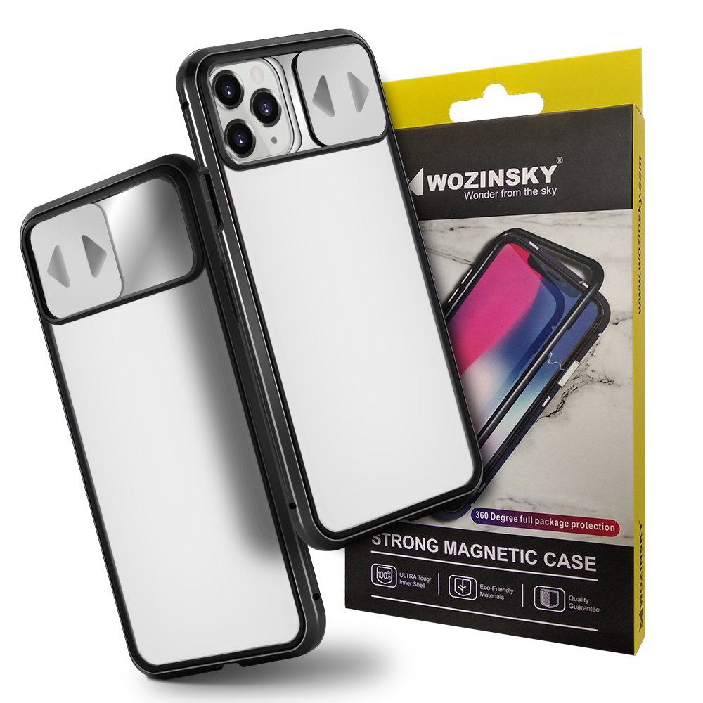 Wozinsky iPhone 7 / 8 Μαγνητική Θήκη Full Body Front and Back με Προστασίας Οθόνης και Κάμερας - Black / Διάφανη
