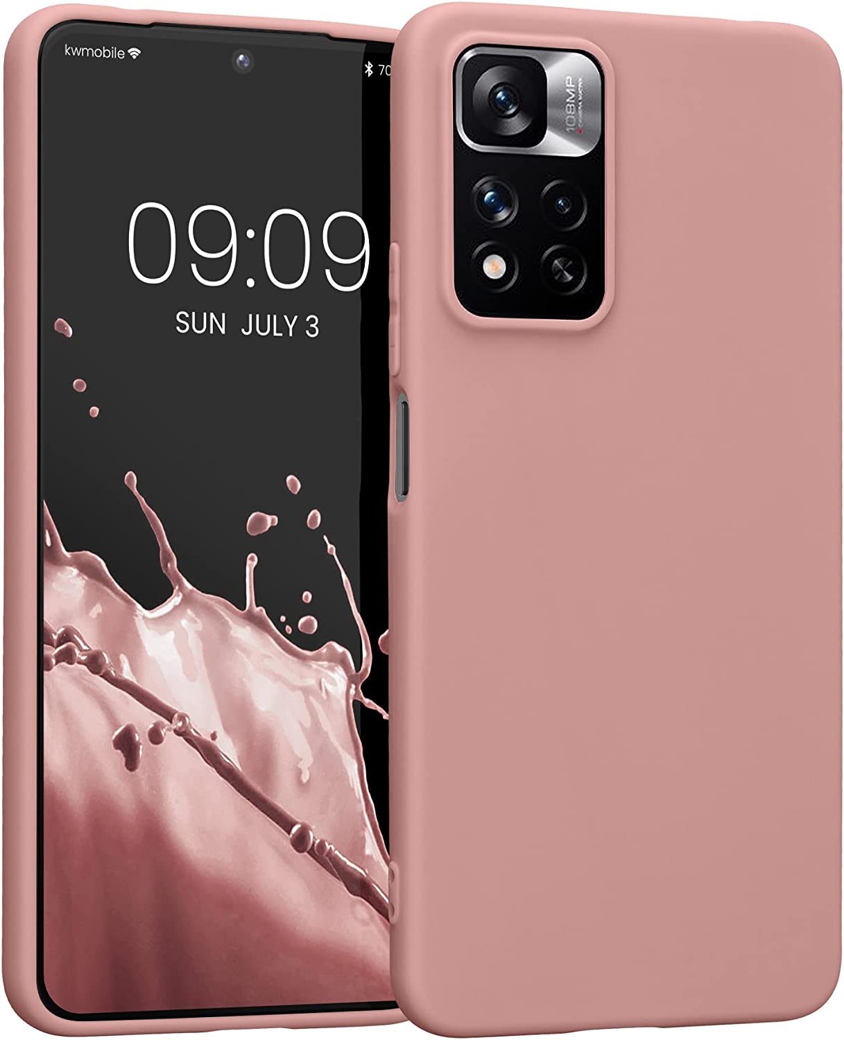 KW Xiaomi Redmi Note 11 Pro+ 5G Θήκη Σιλικόνης TPU - Winter Rose - 58095.193