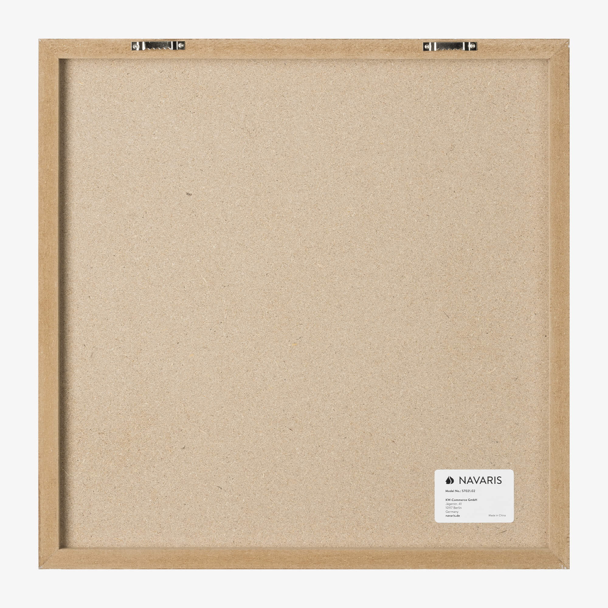 Navaris Μαγνητικός Πίνακας - Design White Marble - 40 x 40cm - 57021.02