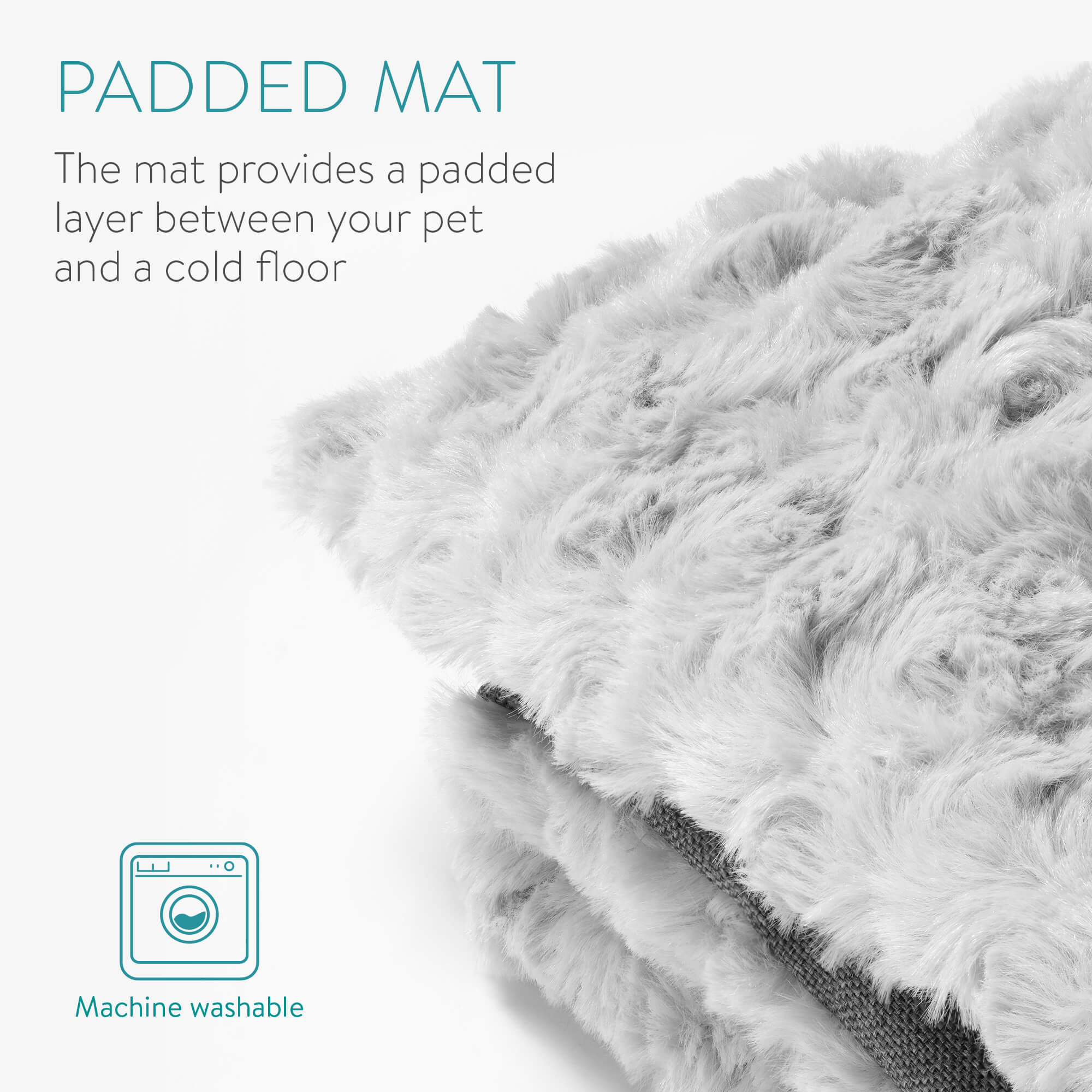 Navaris Σετ Χαλάκι και Κουβέρτα για Σκύλους και Γάτες - 50 x 80 cm / 87 x 115 cm - Grey - 56631.19.2