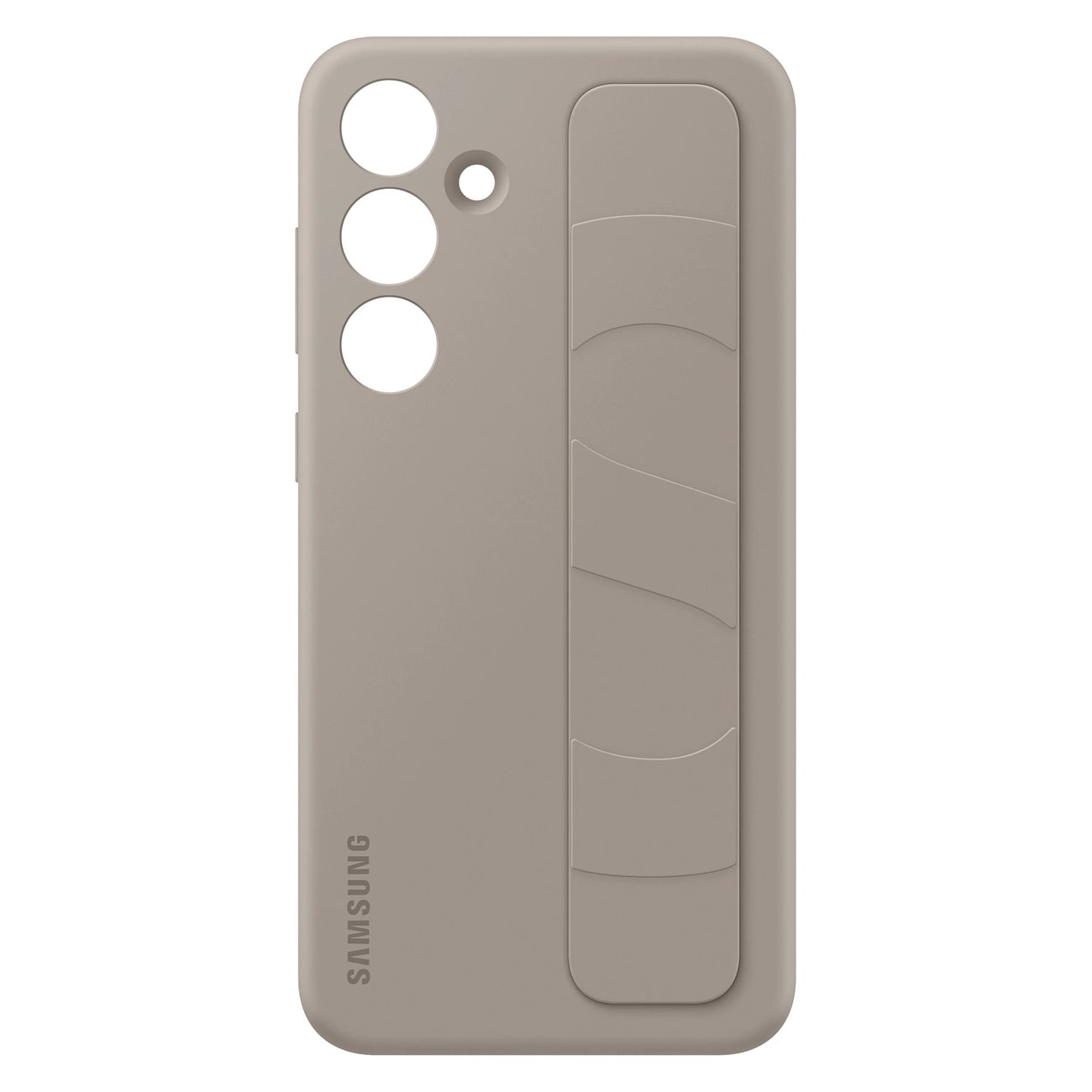 Samsung Standing Grip - Samsung Galaxy S24 Θήκη Σιλικόνης με Finger Holder / Stand - Taupe - EF-GS921CUEGWW