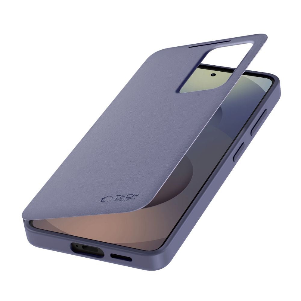 Tech - Protect Samsung Galaxy S26 - Θήκη Βιβλίο με Θέση για 1 Κάρτα - Smart Wallet - Purple