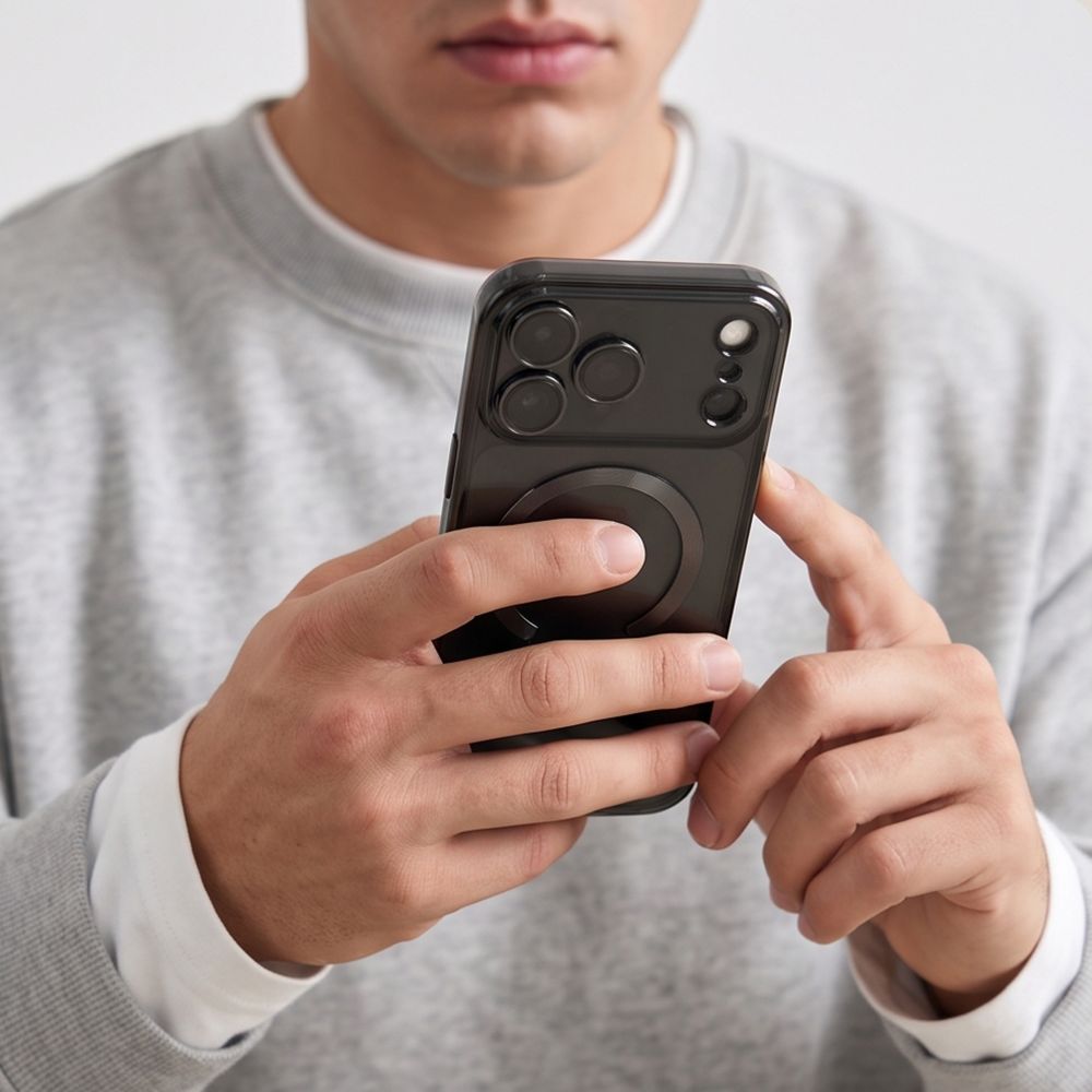 Tech-Protect iPhone 18 Pro Max / iPhone 17 Pro Max - Θήκη Σιλικόνης TPU με MagSafe - MagFlex - Shiny Black