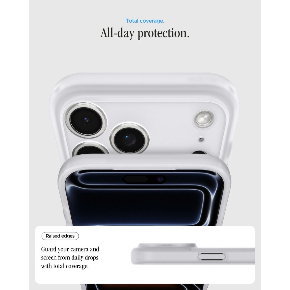 Spigen iPhone 18 Pro Max / iPhone 17 Pro Max - Σκληρή Θήκη με Πλαίσιο Σιλικόνης Και MagSafe - Ultra Hybrid Classic - Classic Silver