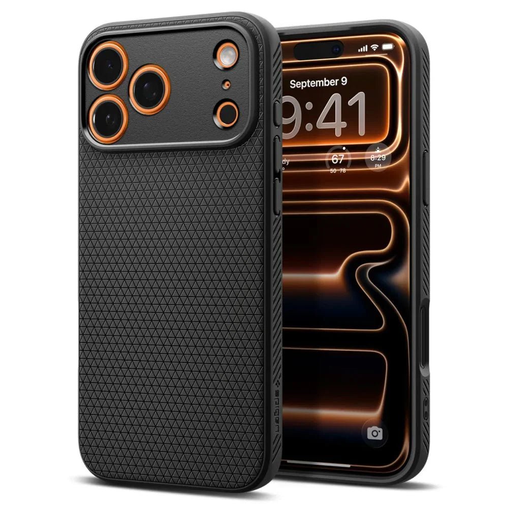 Spigen iPhone 17 Pro Max - Liquid Air - Θήκη Σιλικόνης - Matte Black