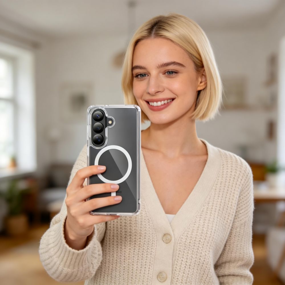 Tech - Protect Samsung Galaxy S26 - Σκληρή Θήκη με Πλαίσιο Σιλικόνης - Flexair Hybrid MagSafe - Clear
