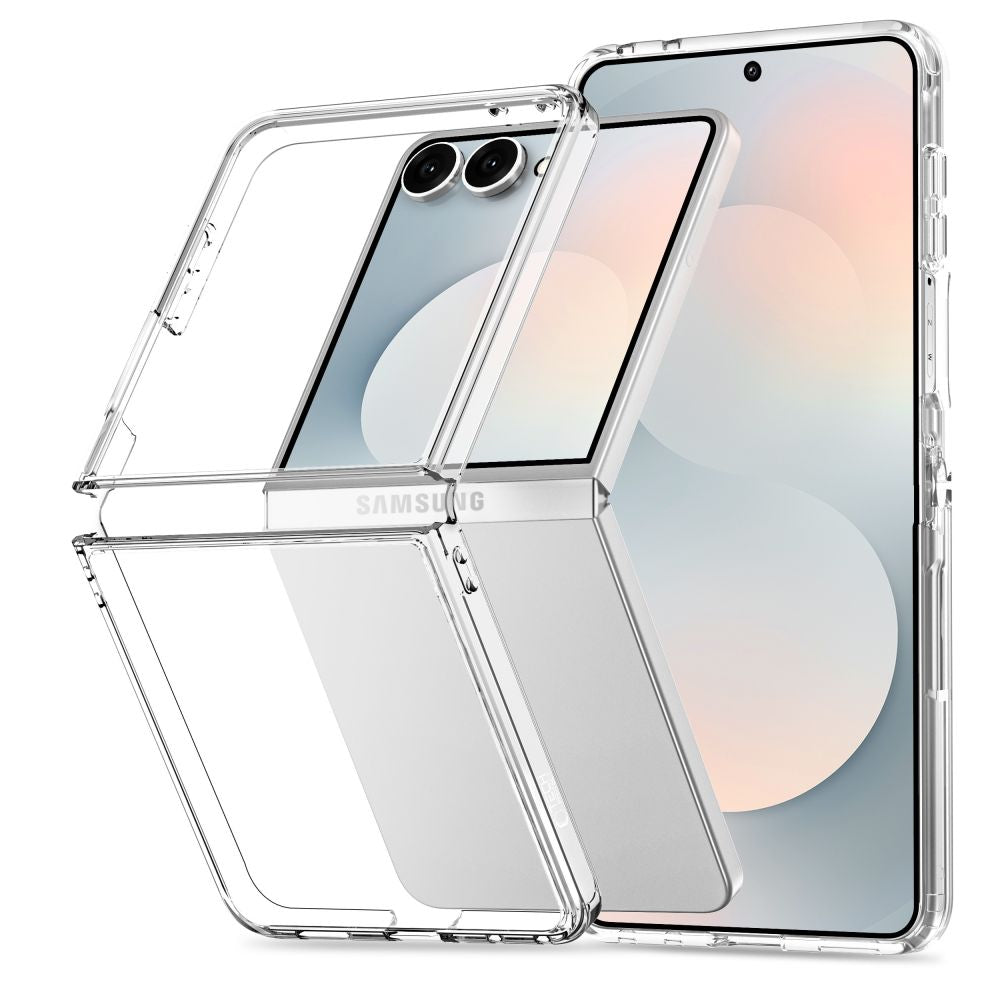 Tech-Protect Samsung Galaxy Z Flip8 - Σκληρή Θήκη με Πλαίσιο Σιλικόνης - Flexair Hybrid - Clear