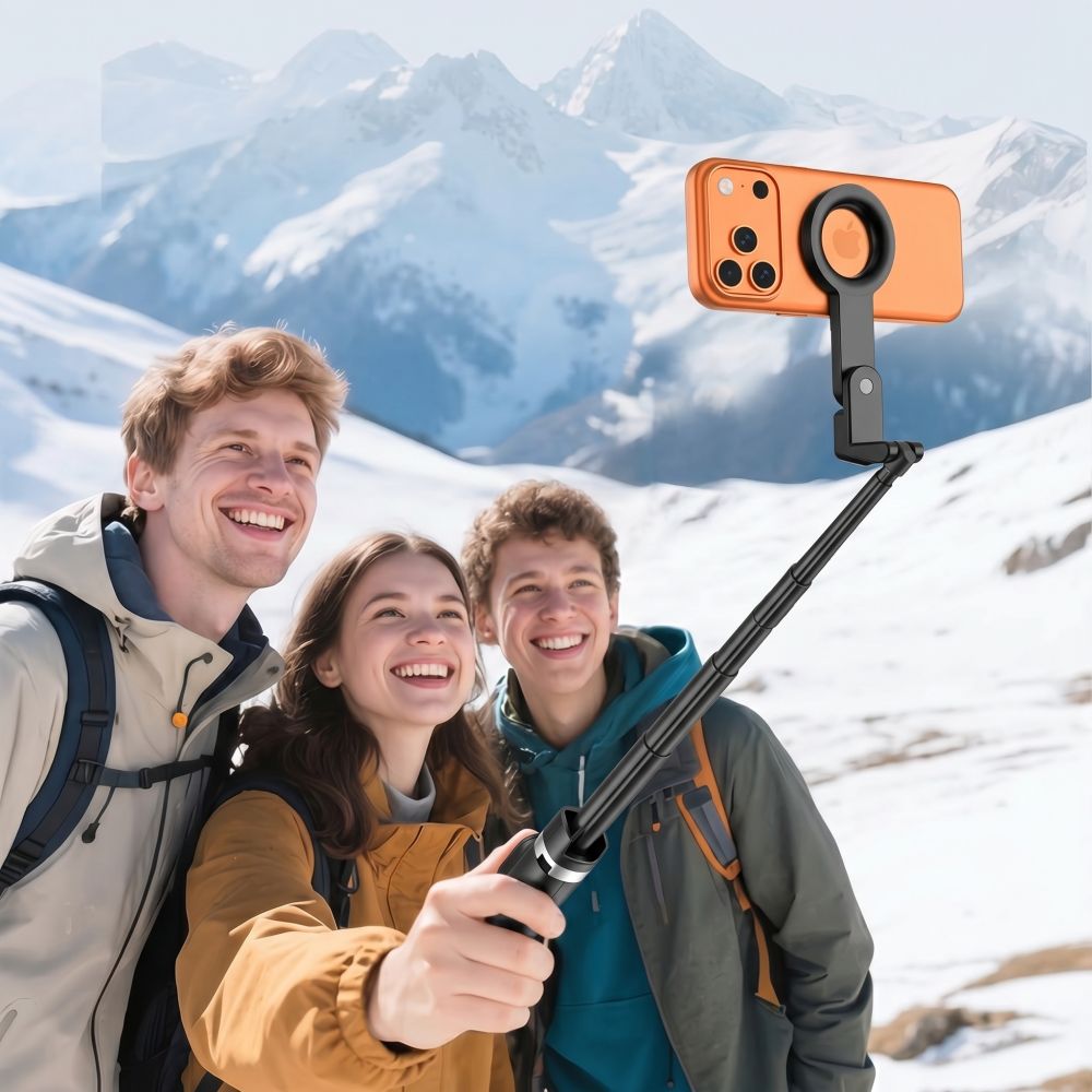 Tech-Protect Ασύρματο MagSafe Bluetooth Selfie Stick με Τρίποδο και Τηλεχειριστήριο - L11S - Black