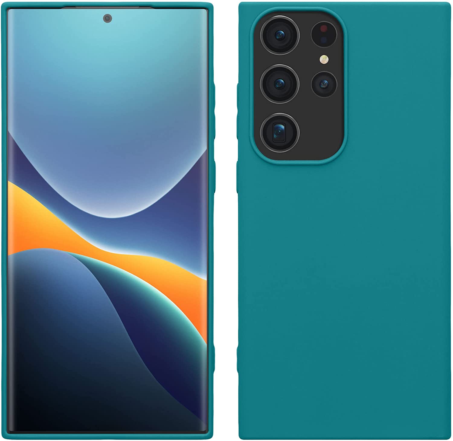 KW Samsung Galaxy S23 Ultra Θήκη Σιλικόνης TPU - Petrol Matte - 60284.57