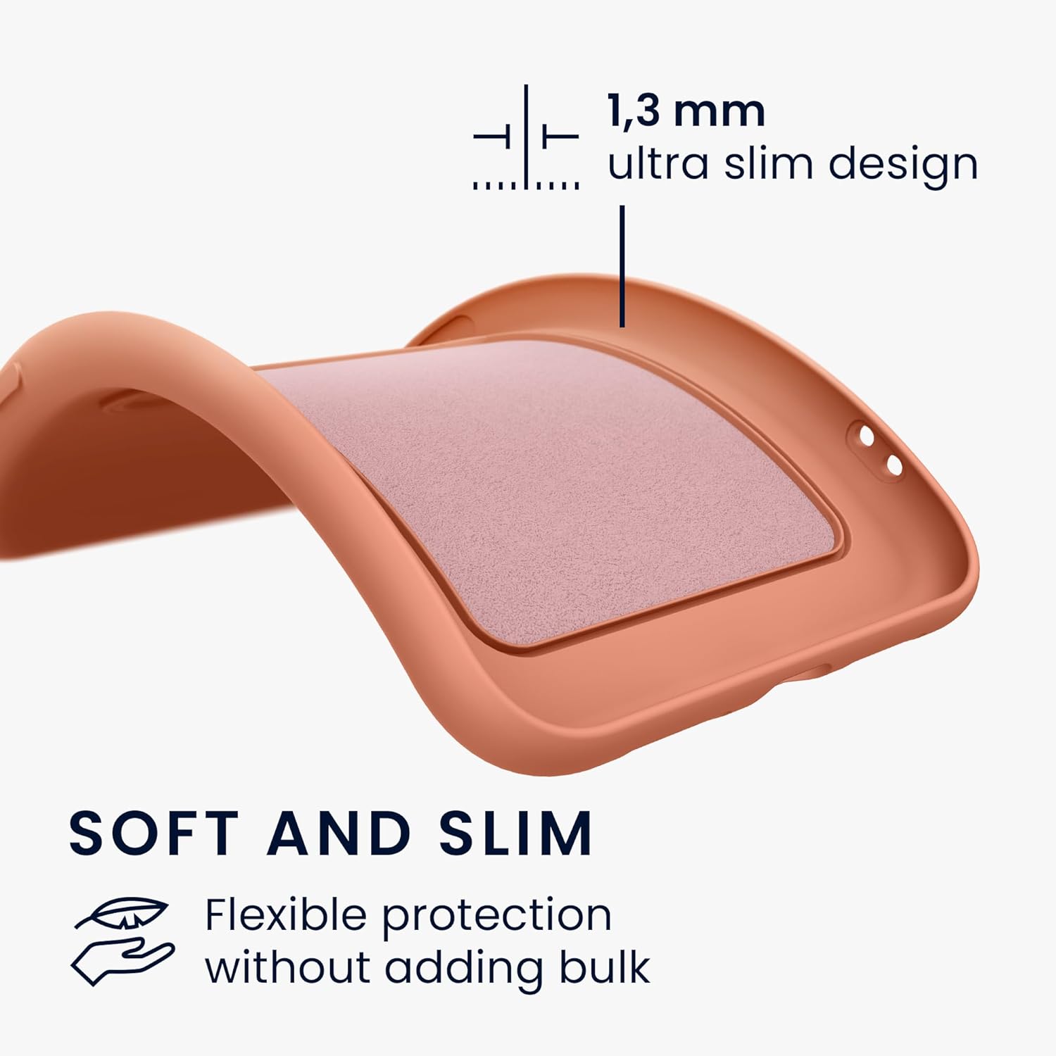 KW Samsung Galaxy A55 5G Θήκη Σιλικόνης TPU με Υποδοχή για Κάρτα - Grapefruit Pink