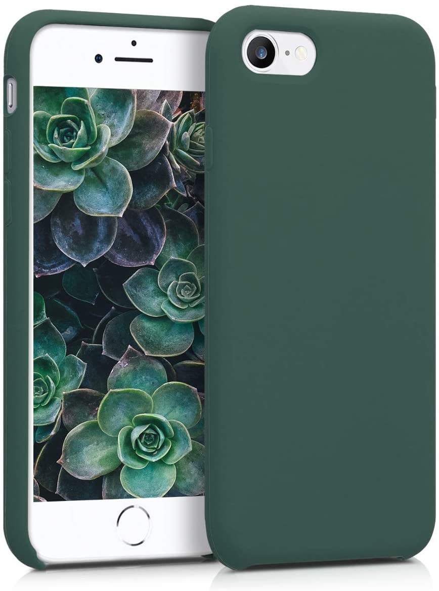 KW iPhone SE 2022 / SE 2020 / 7 / 8 Θήκη Σιλικόνης Rubber TPU - Moss Green - 40225.169
