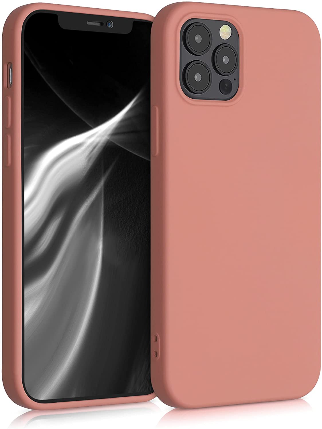 KW iPhone 12 / iPhone 12 Pro Θήκη Σιλικόνης Rubberized TPU - Blush Beauty - 53844.215
