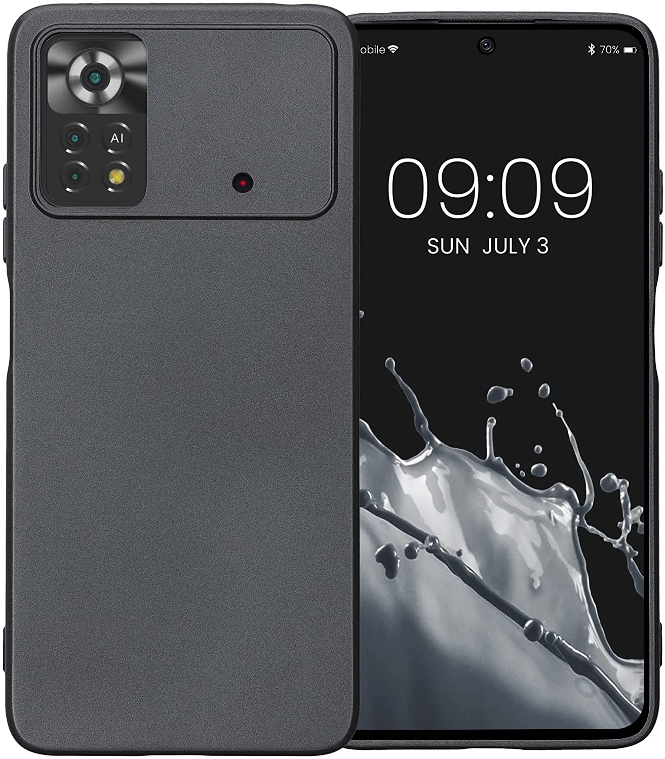 KW Xiaomi Poco X4 Pro 5G Θήκη Σιλικόνης TPU - Metallic Grey - 57984.232