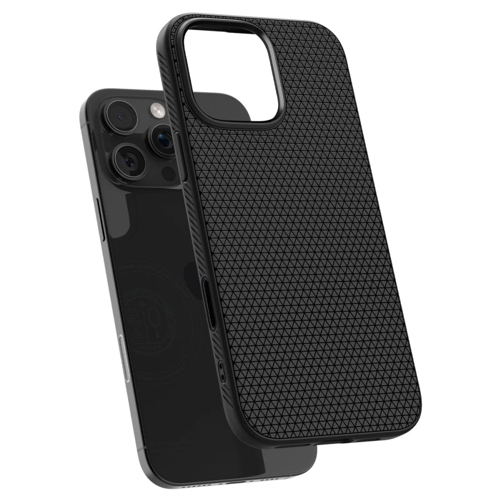 Spigen iPhone 16 Pro Max - Liquid Air T Mag - Θήκη Σιλικόνης με Magsafe - Matte Black